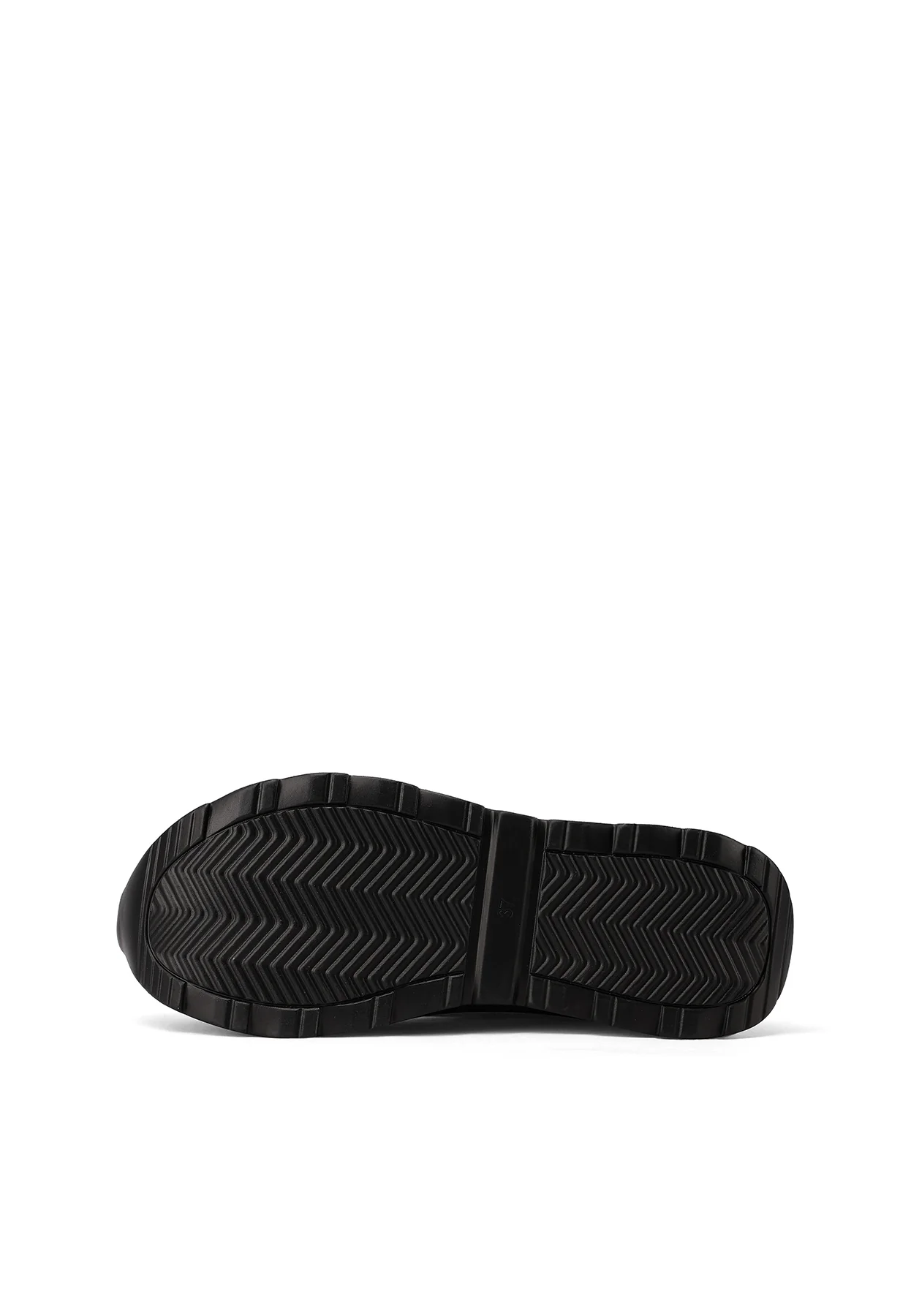 Sneakers da donna nere platform con dettagli metallici X33-17 - Image 6