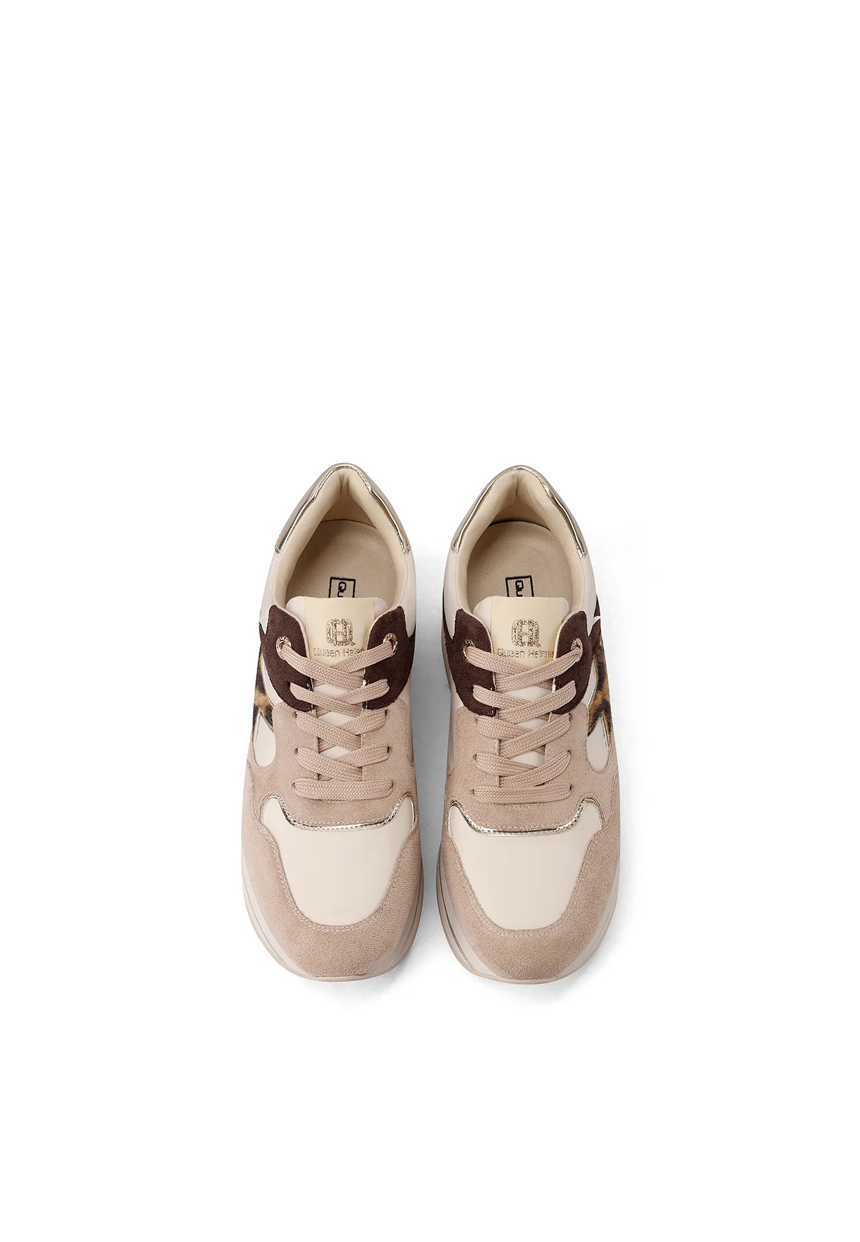 Sneakers da donna platform con inserti animalier X33-18 - Image 5