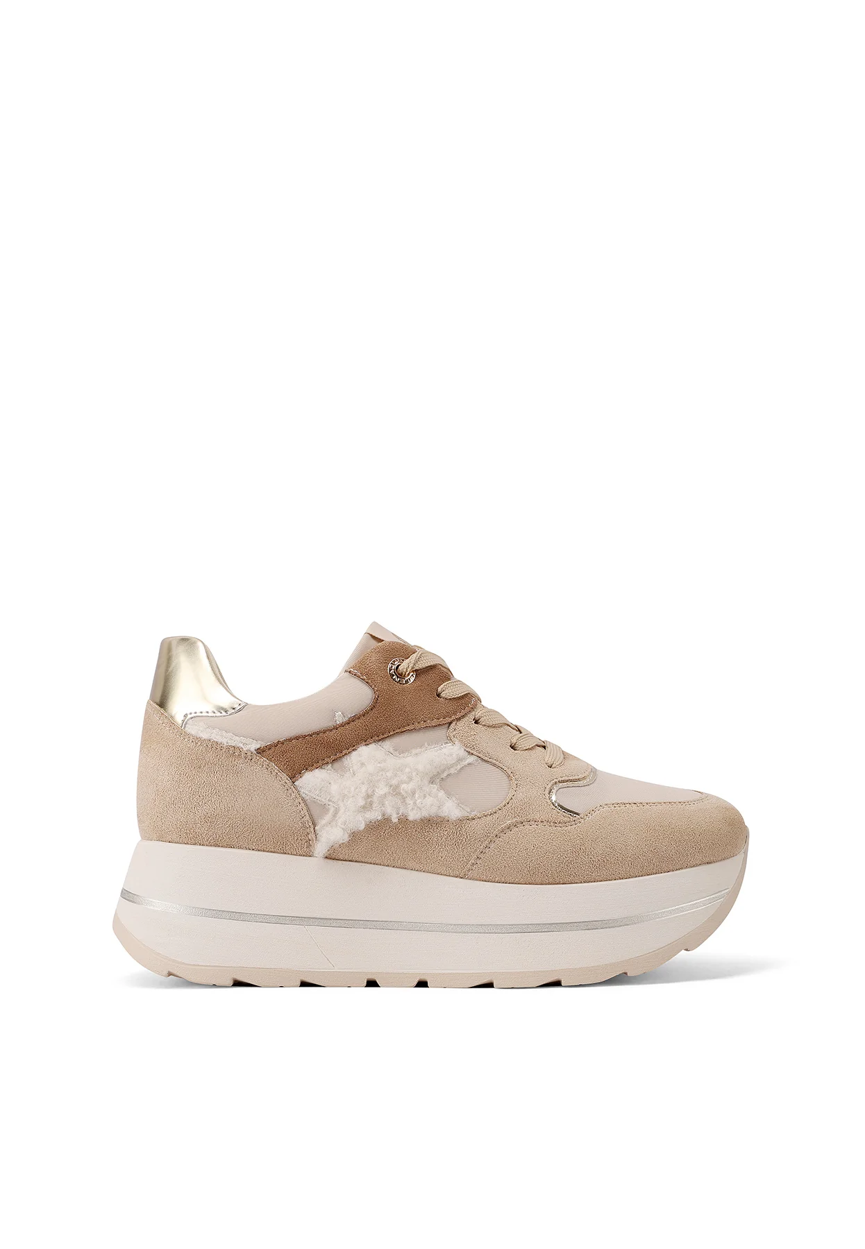 Sneakers da donna platform con inserti animalier X33-18 - Image 9