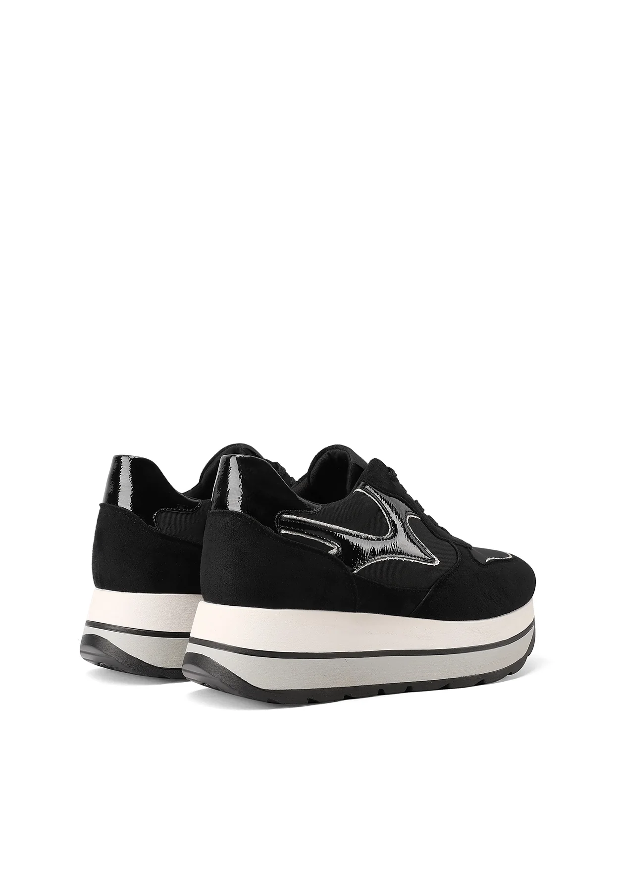 Sneakers doppio platform con lacci X33-19 - Image 11