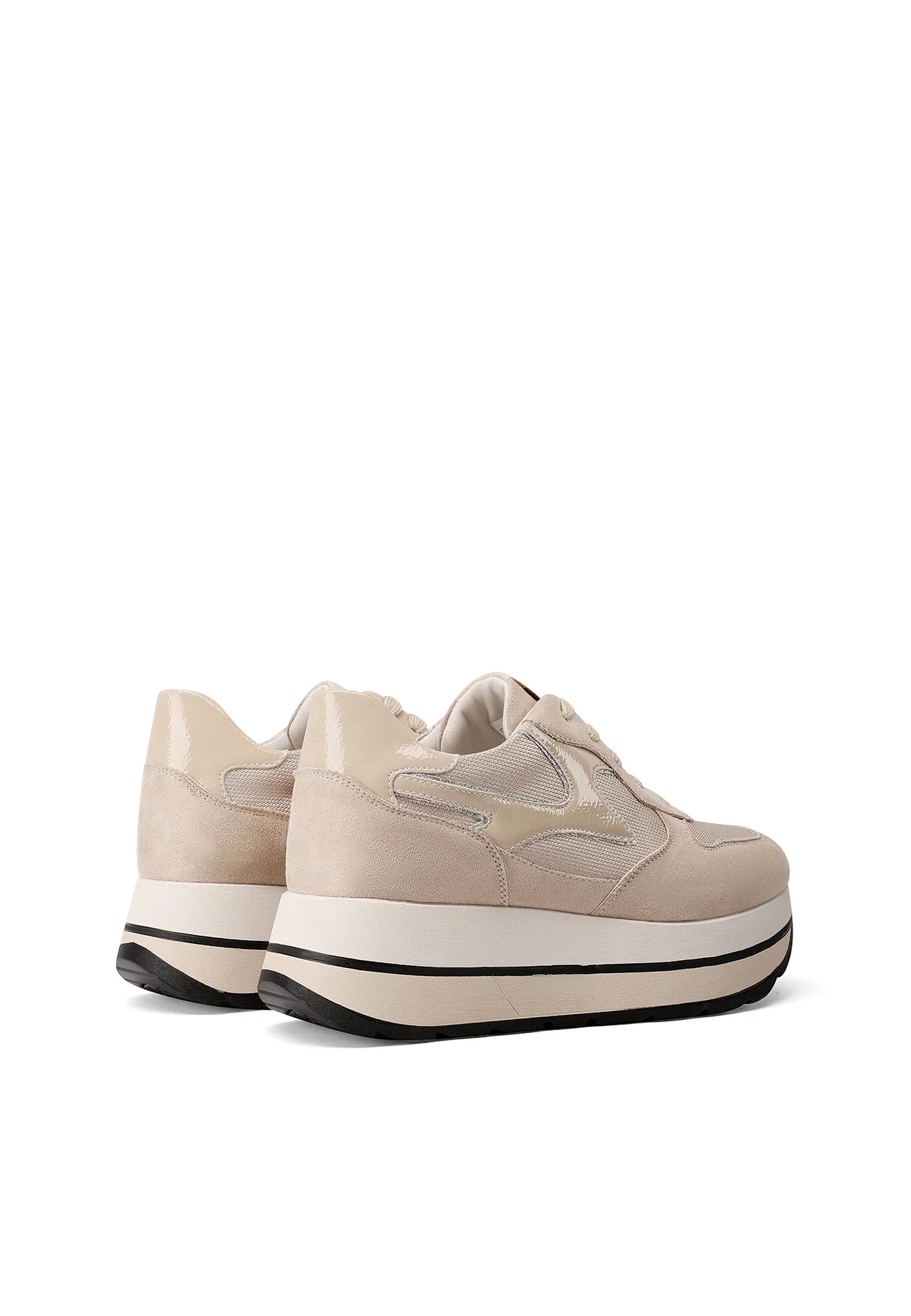 Sneakers doppio platform con lacci X33-19 - Image 4