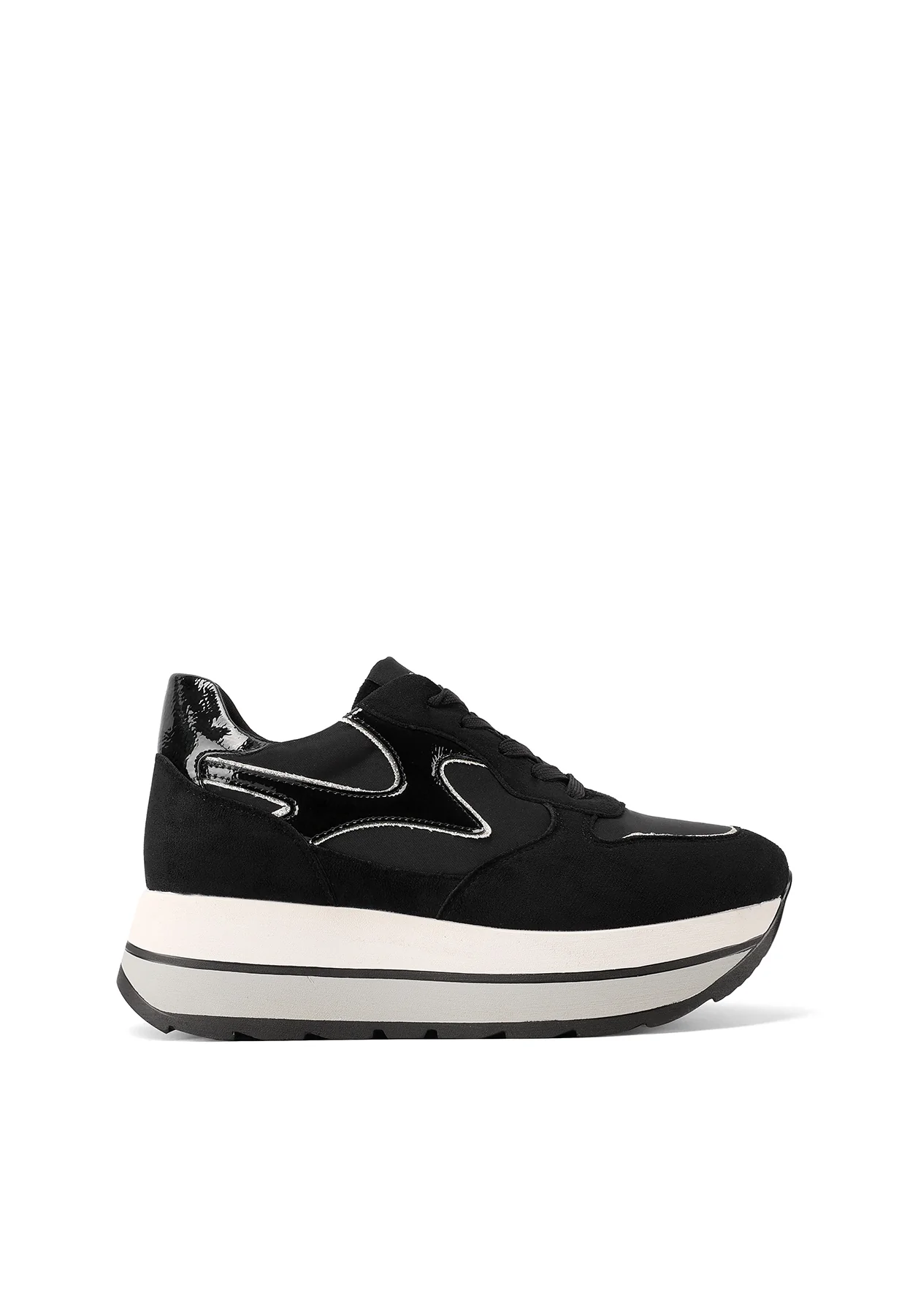 Sneakers doppio platform con lacci X33-19 - Image 9