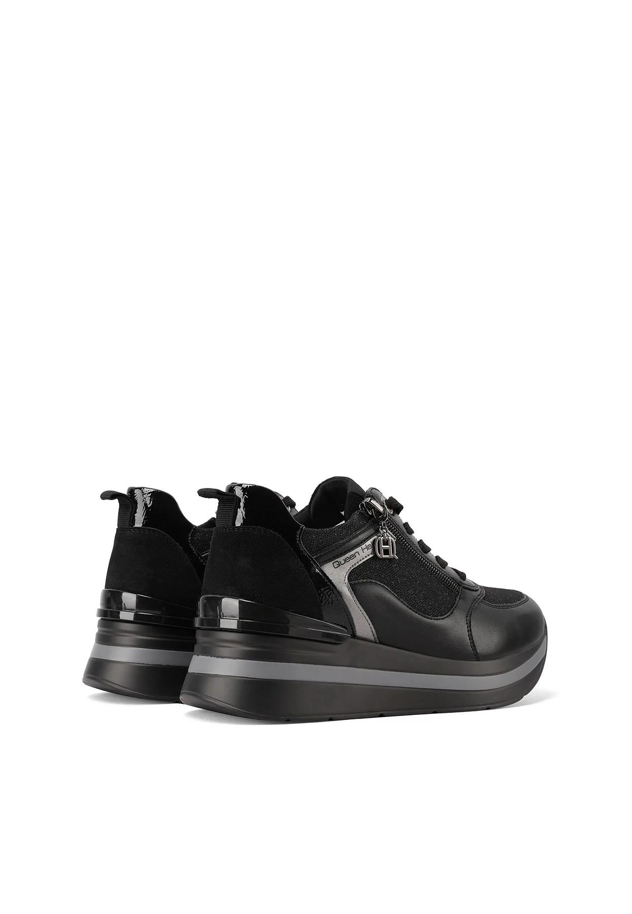 Sneakers eleganti in camoscio con zip laterale X33-23 - Image 10