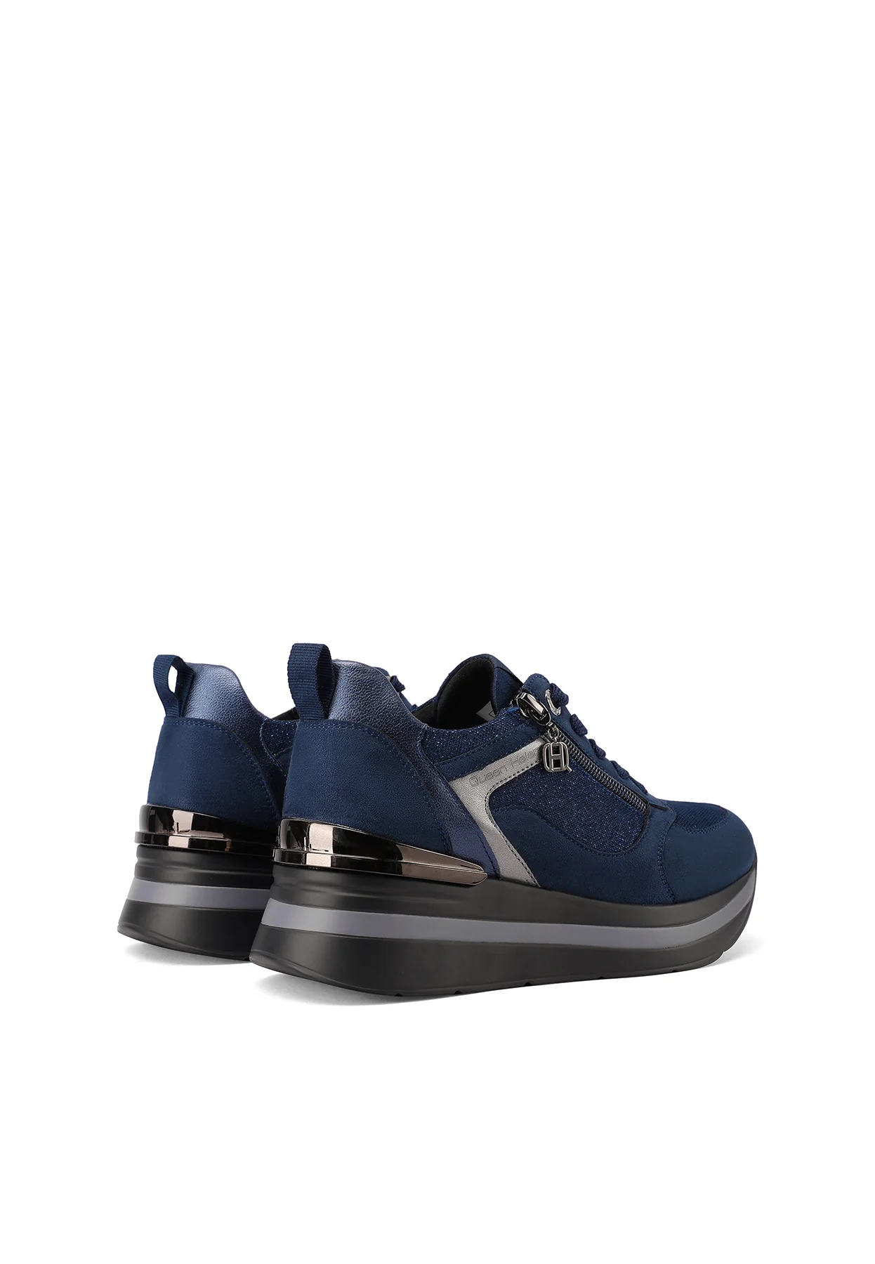 Sneakers eleganti in camoscio con zip laterale X33-23 - Image 4
