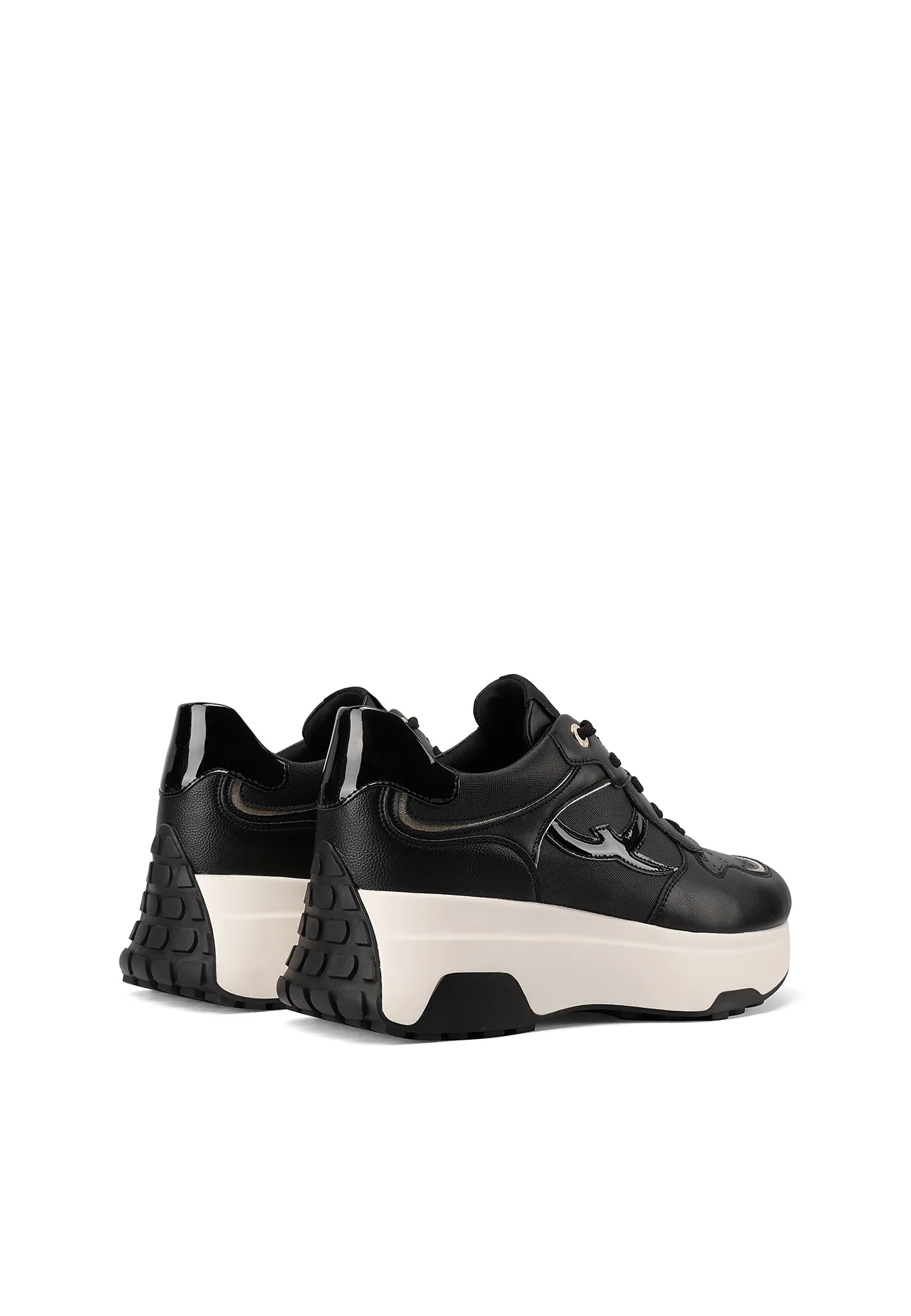 Sneakers da donna platform con inserti scamosciati X33-25 - Image 11