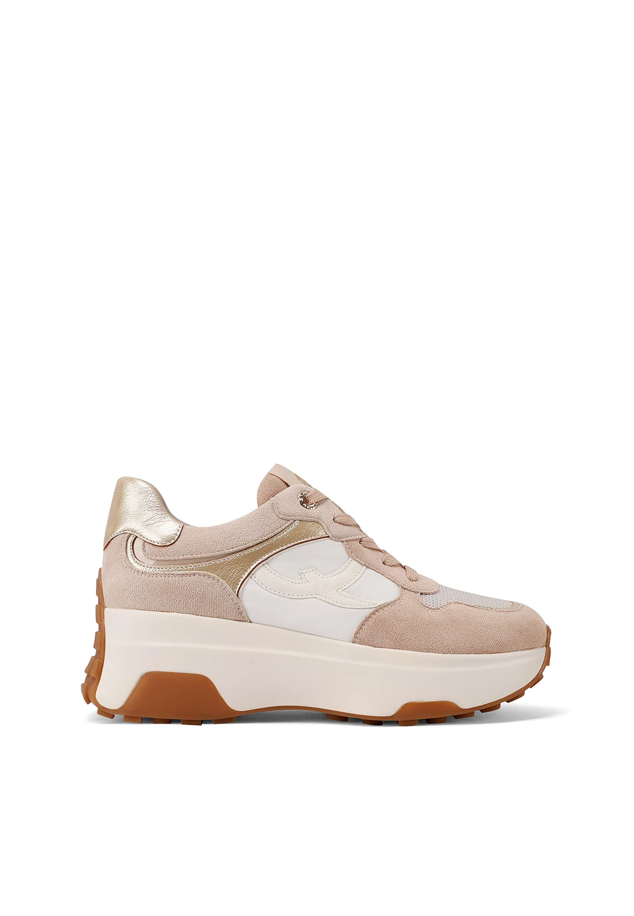 Sneakers da donna platform con inserti scamosciati X33-25 - Image 2