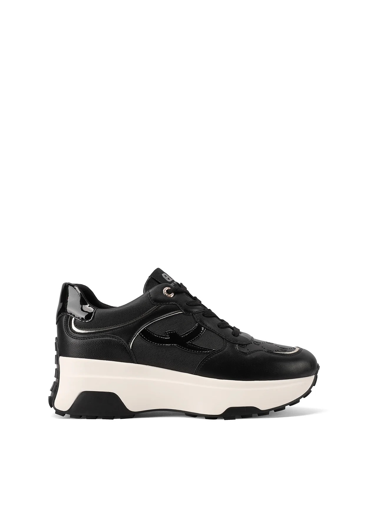 Sneakers da donna platform con inserti scamosciati X33-25 - Image 9