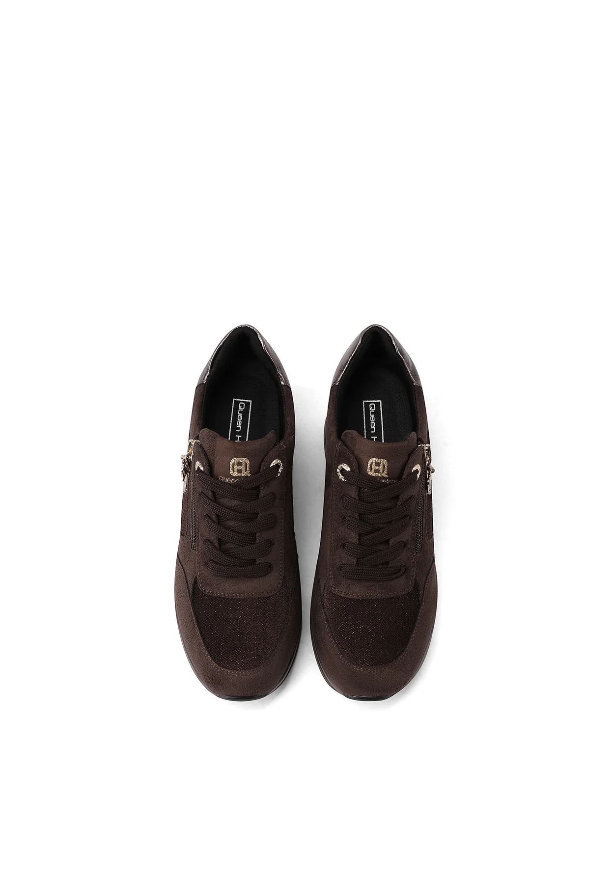 Sneakers da donna con zeppa e zip laterale X33-27 - Image 12