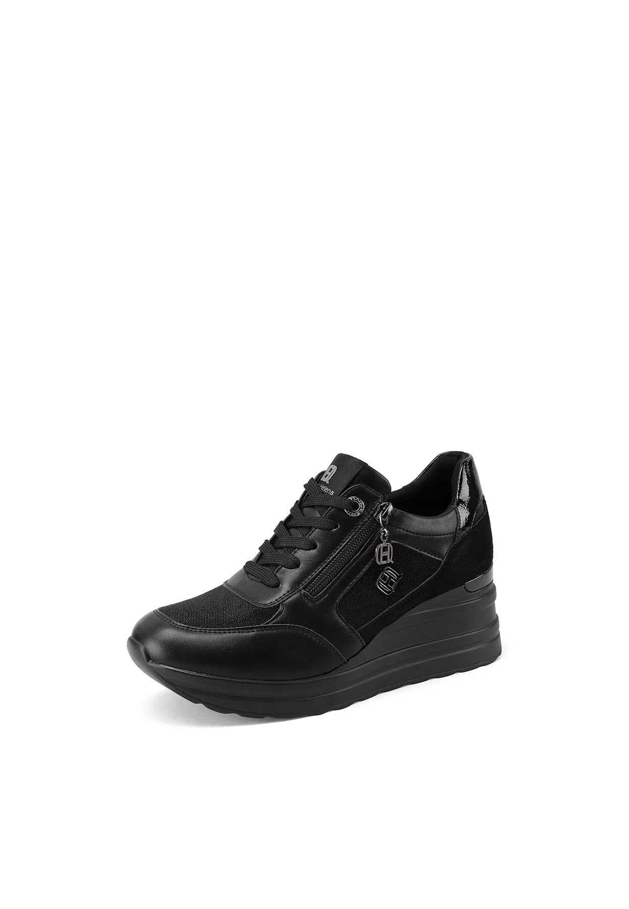 Sneakers da donna con zeppa e zip laterale X33-27 - Image 3