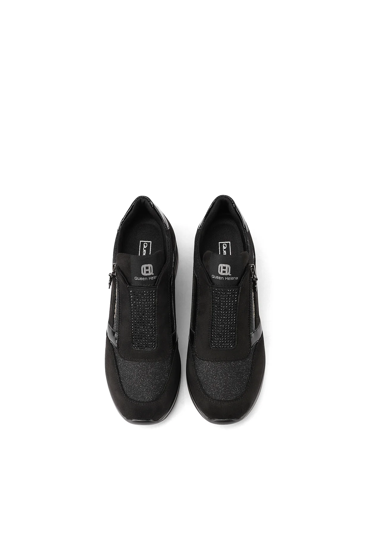 Sneakers da donna con punta affusolata e zeppa X33-28 - Image 12