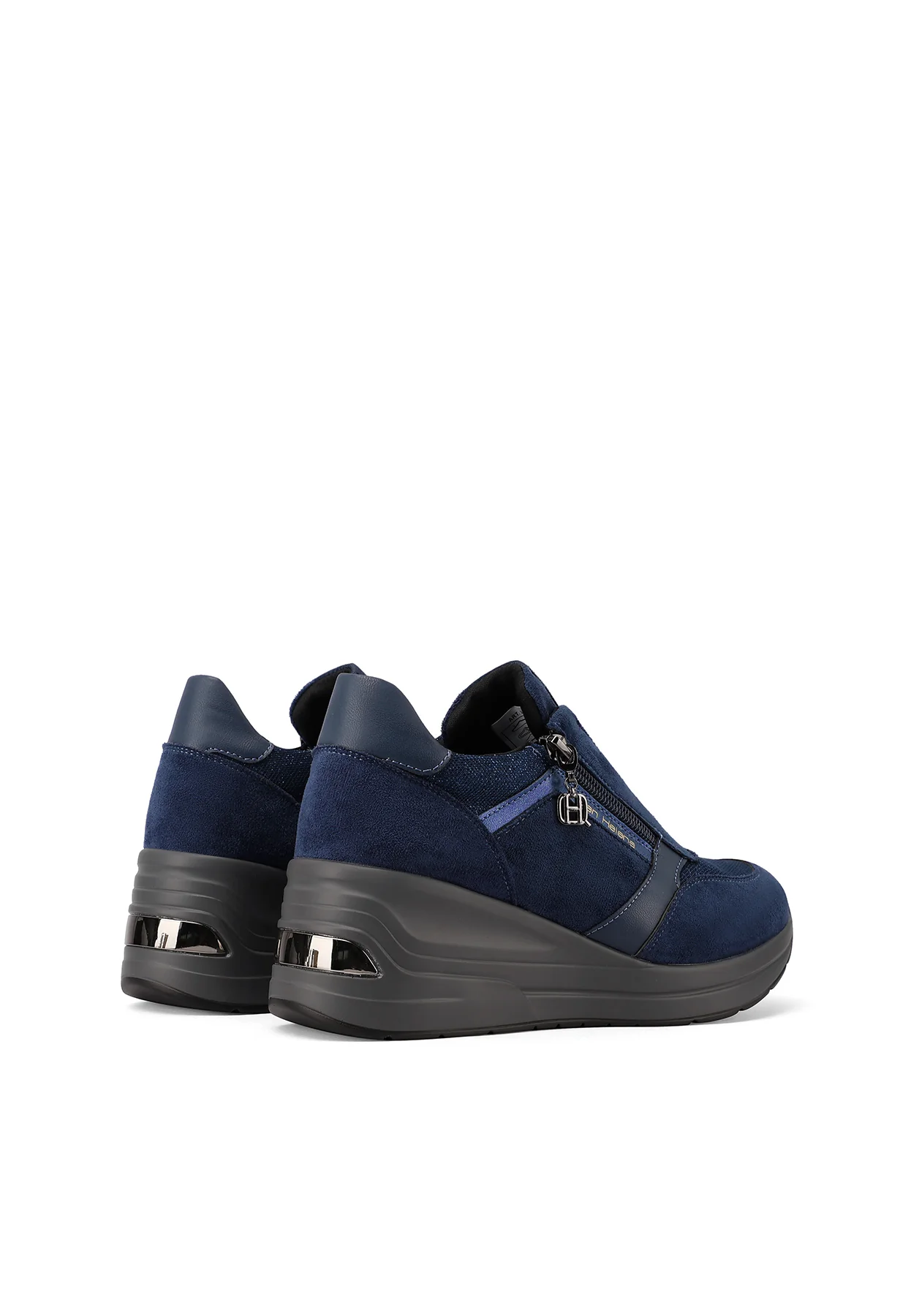 Sneakers da donna con punta affusolata e zeppa X33-28 - Image 4