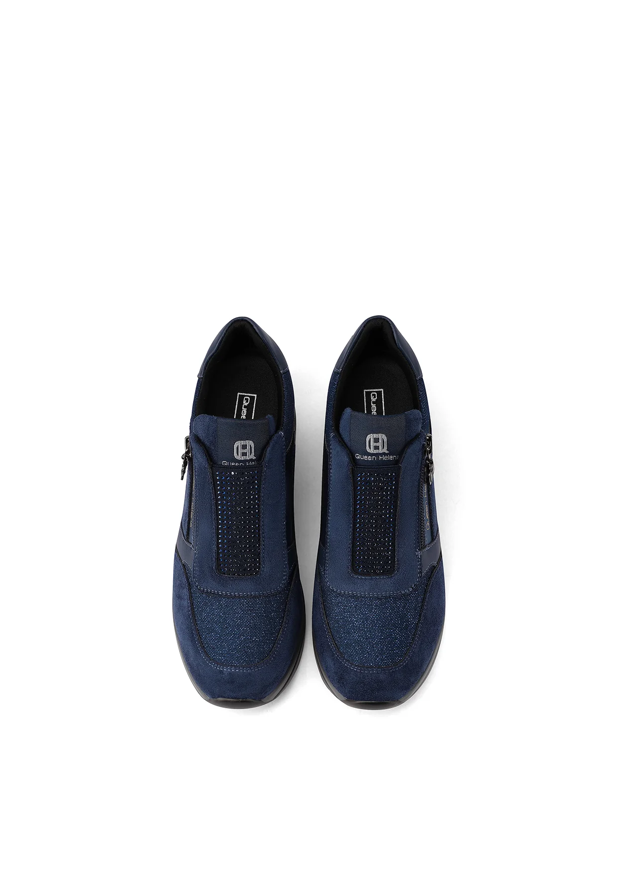 Sneakers da donna con punta affusolata e zeppa X33-28 - Image 5