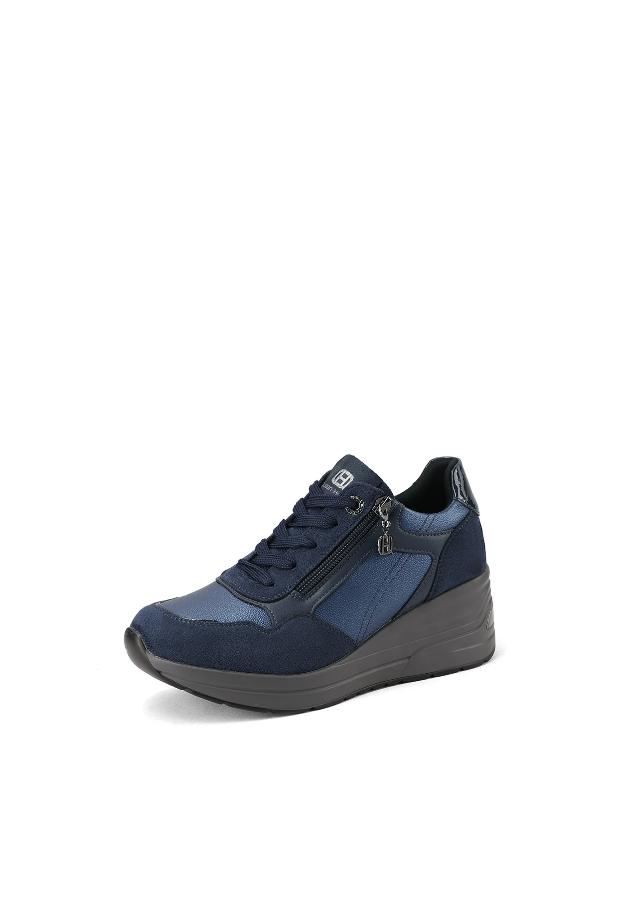 Sneakers con zeppa e zip laterale X33-29 - Image 10