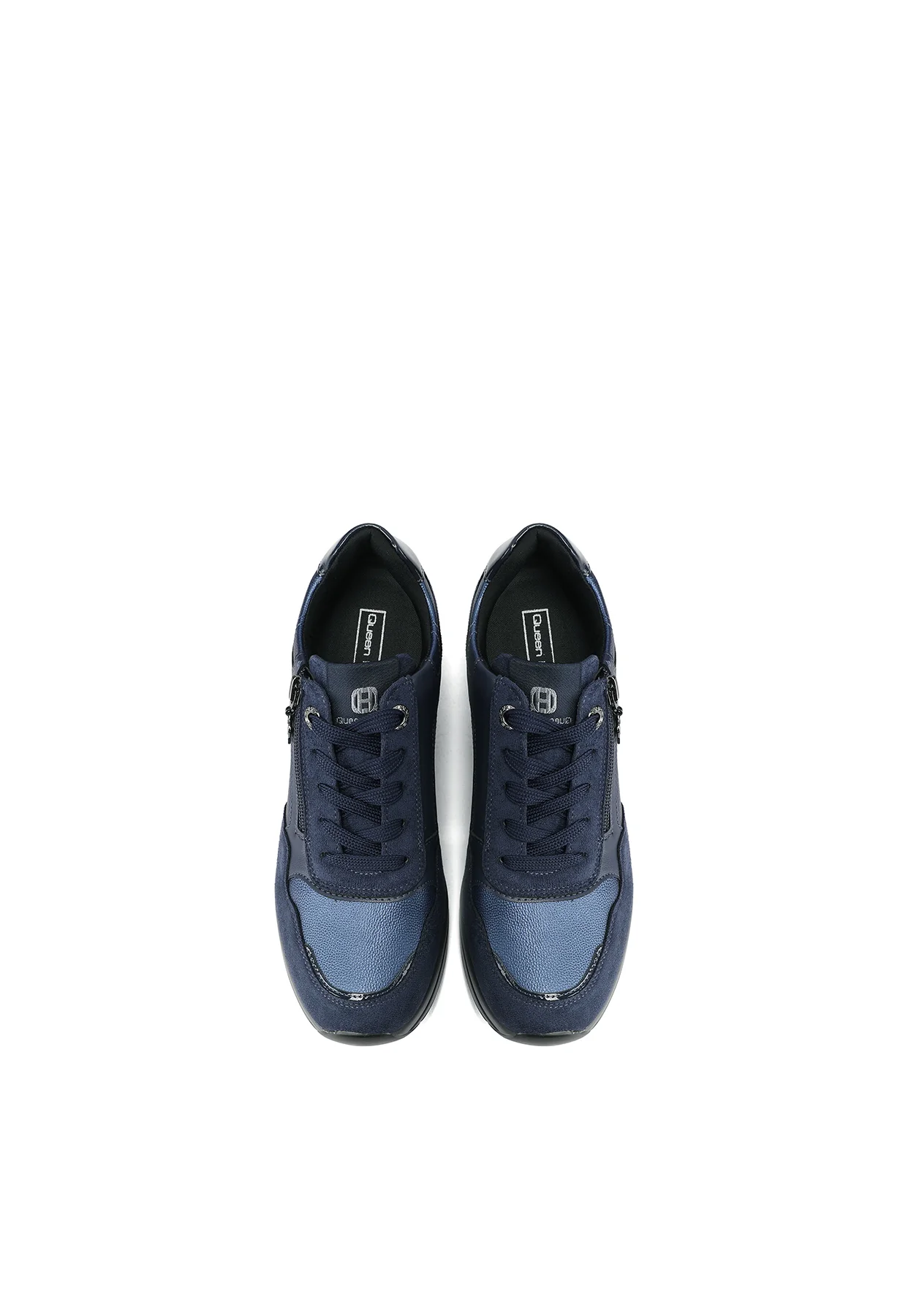 Sneakers con zeppa e zip laterale X33-29 - Image 12