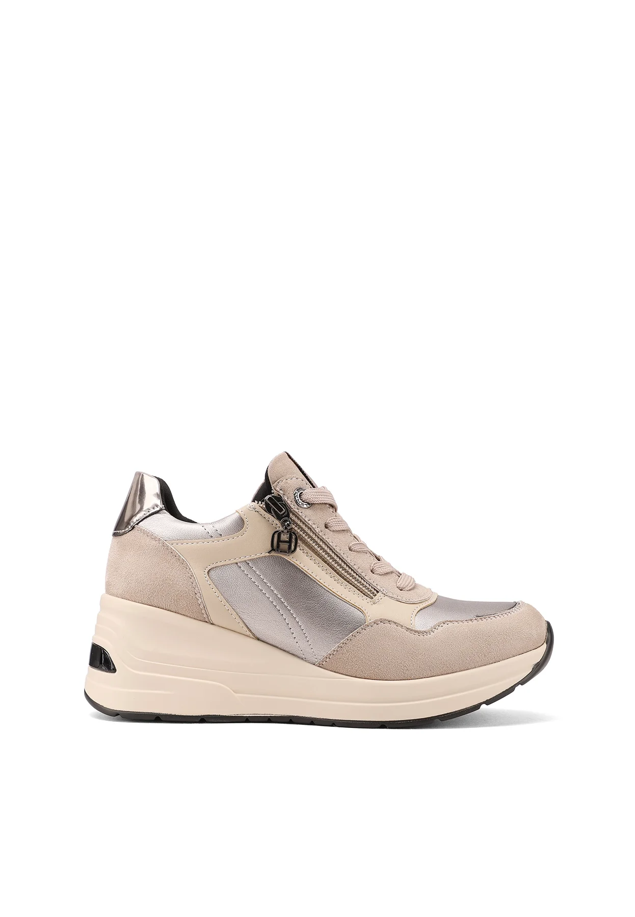 Sneakers con zeppa e zip laterale X33-29 - Image 16