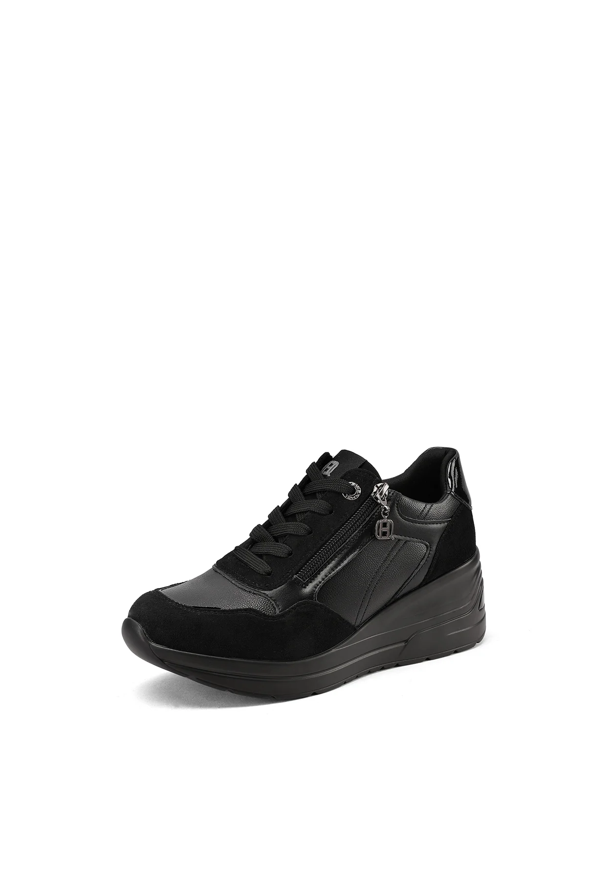 Sneakers con zeppa e zip laterale X33-29 - Image 3