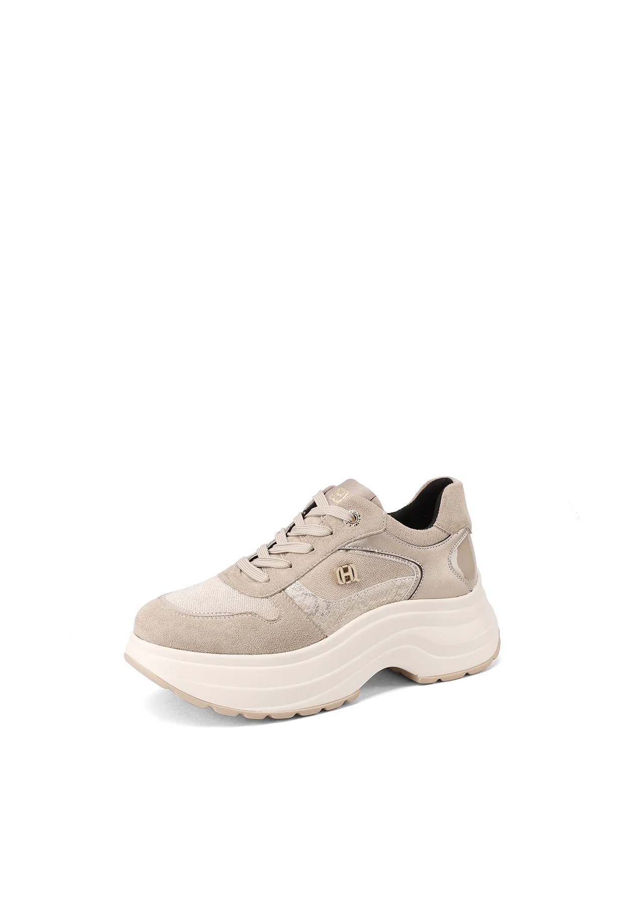 Sneakers plaform in camoscio eleganti X33-35 - Image 3