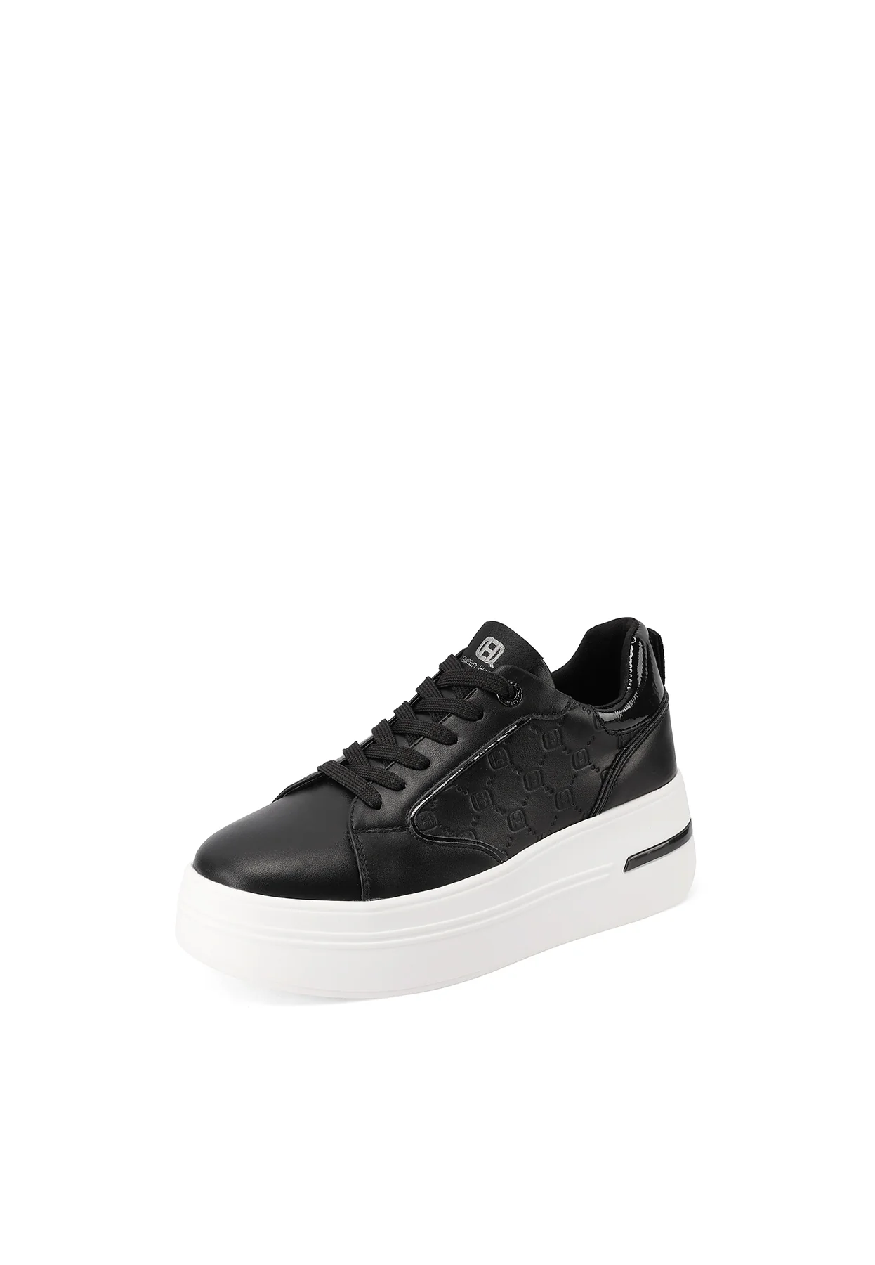 Sneakers da donna platform con ricamo geometrico X33-7 - Image 10