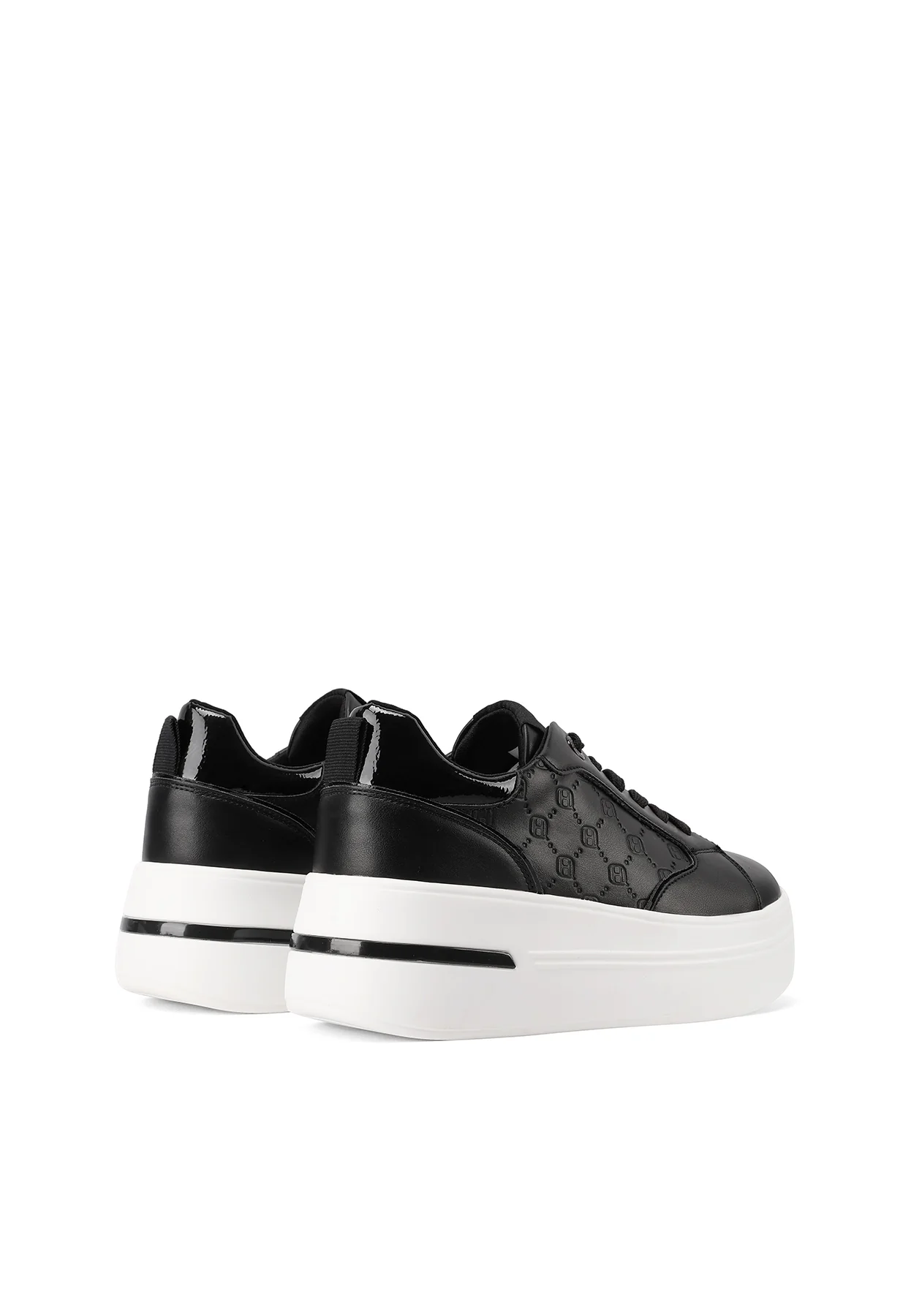 Sneakers da donna platform con ricamo geometrico X33-7 - Image 11