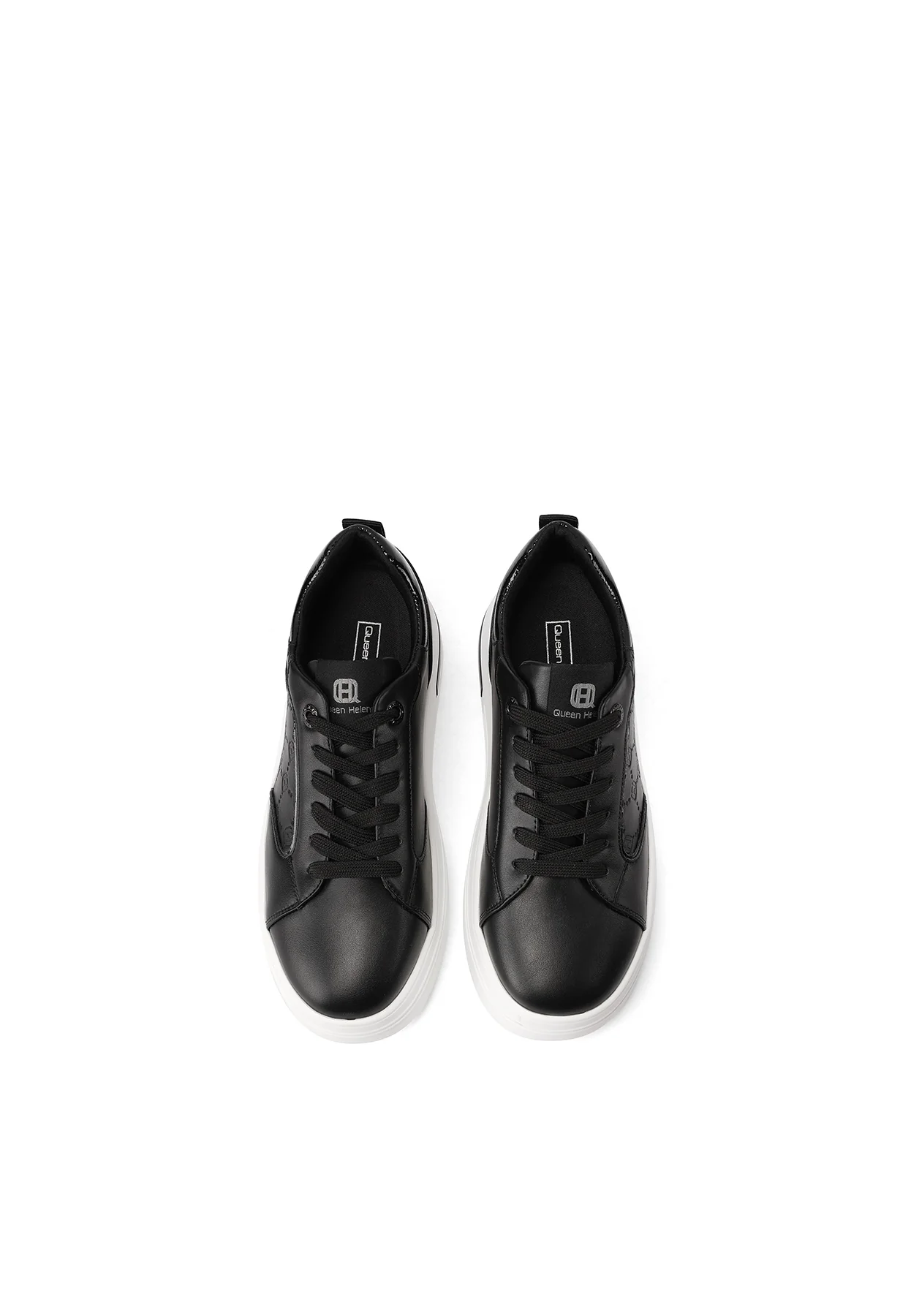 Sneakers da donna platform con ricamo geometrico X33-7 - Image 12