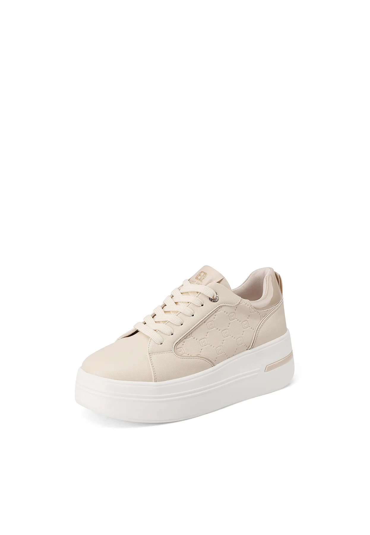 Sneakers da donna platform con ricamo geometrico X33-7 - Image 3