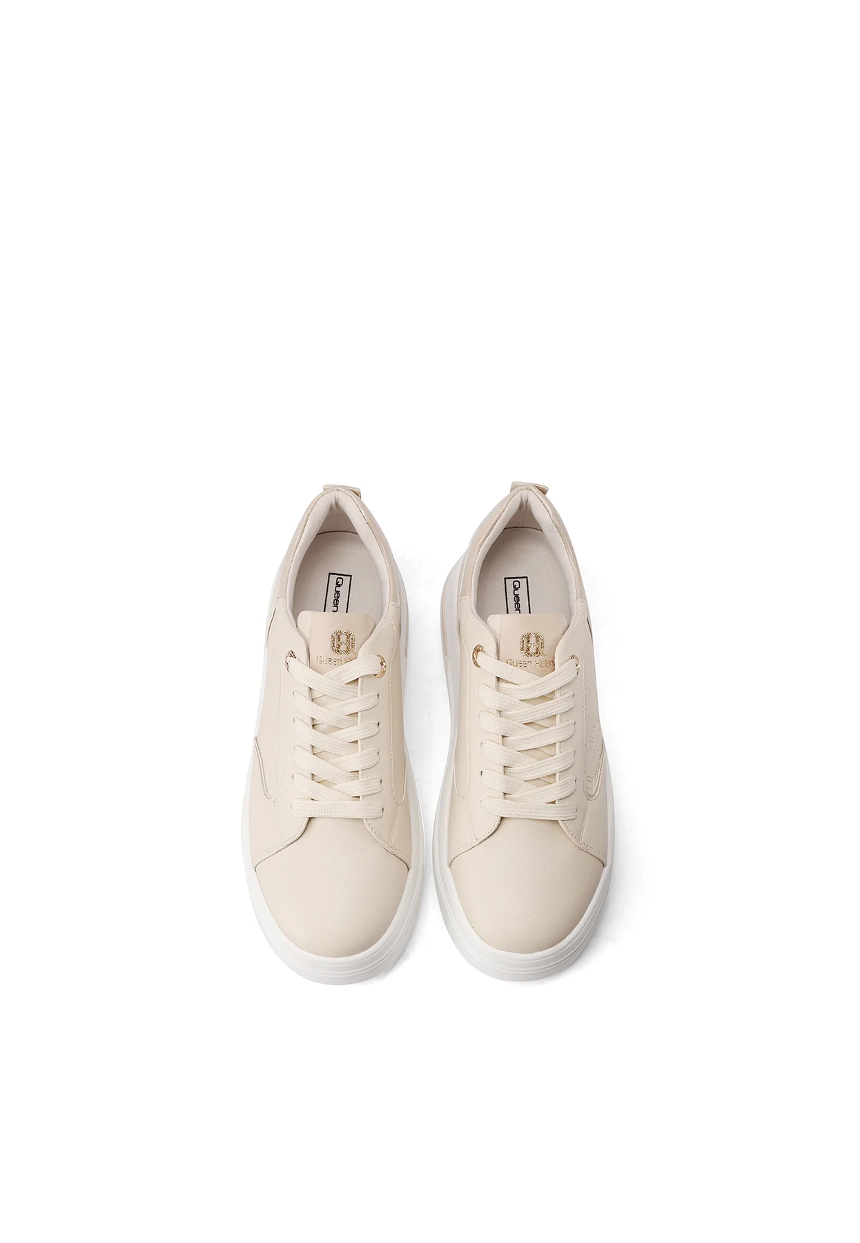 Sneakers da donna platform con ricamo geometrico X33-7 - Image 5