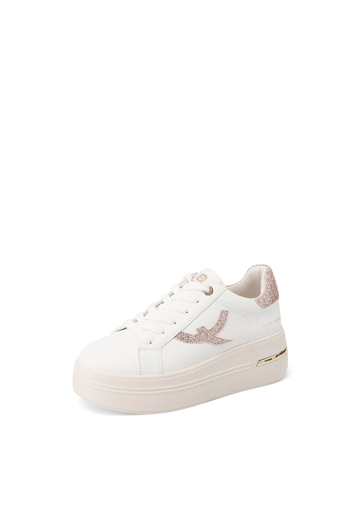 Sneakers da donna platform con glitter X33-8 - Image 10
