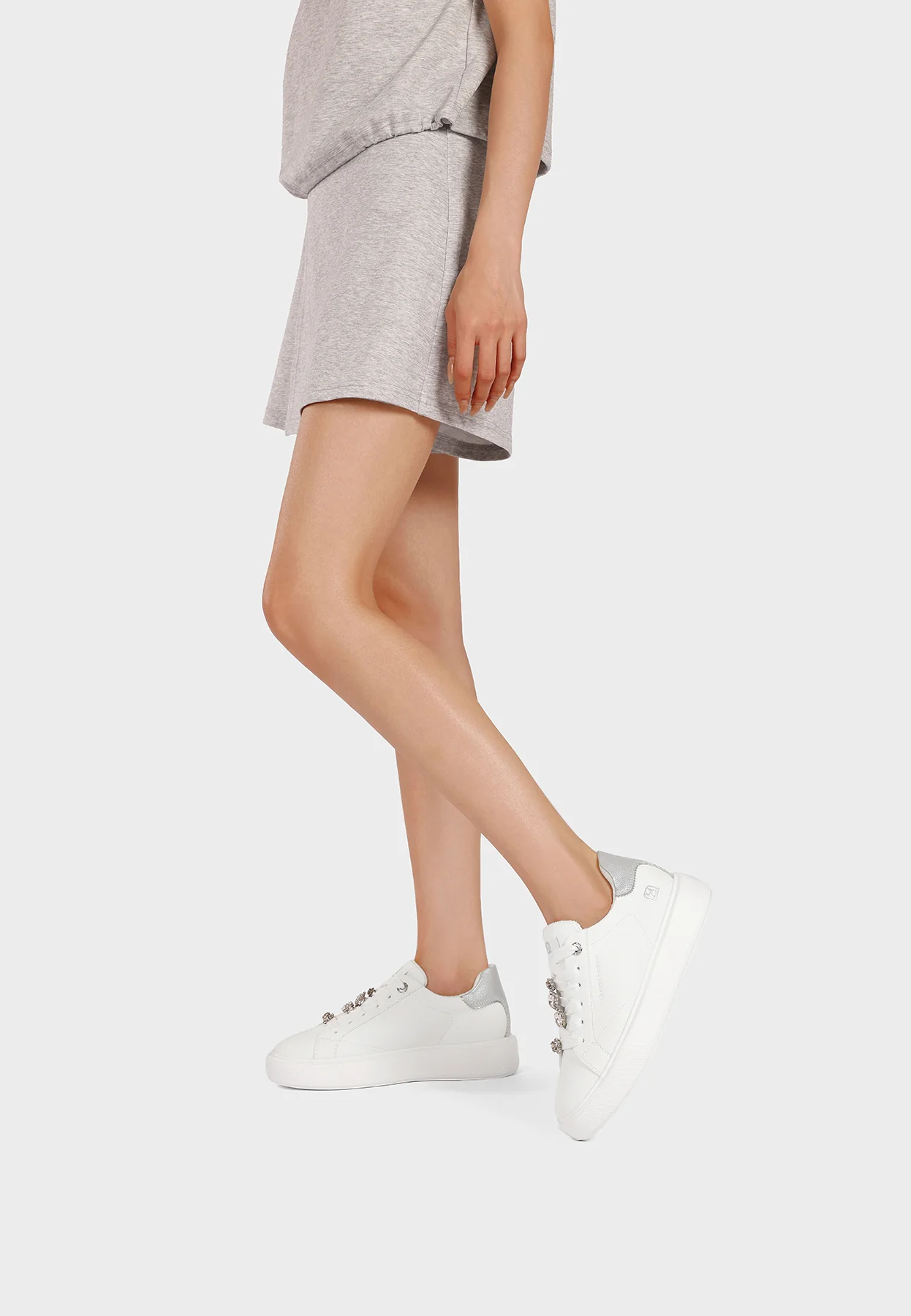 Sneakers platform con dettagli gioiello X34-1