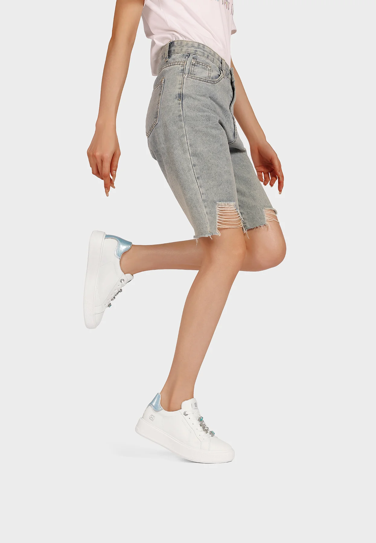 Sneakers platform con dettagli gioiello X34-1 - Image 16