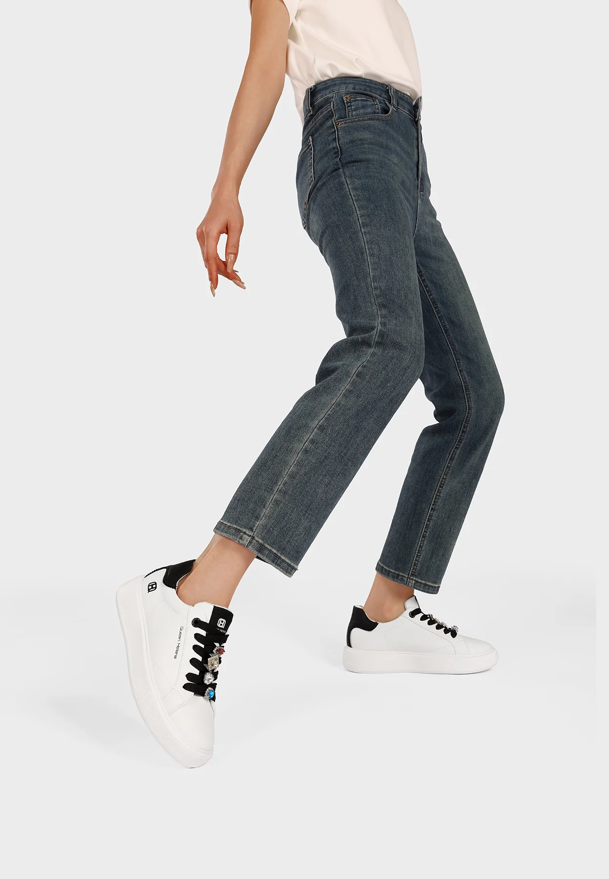 Sneakers platform con dettagli gioiello X34-1 - Image 24