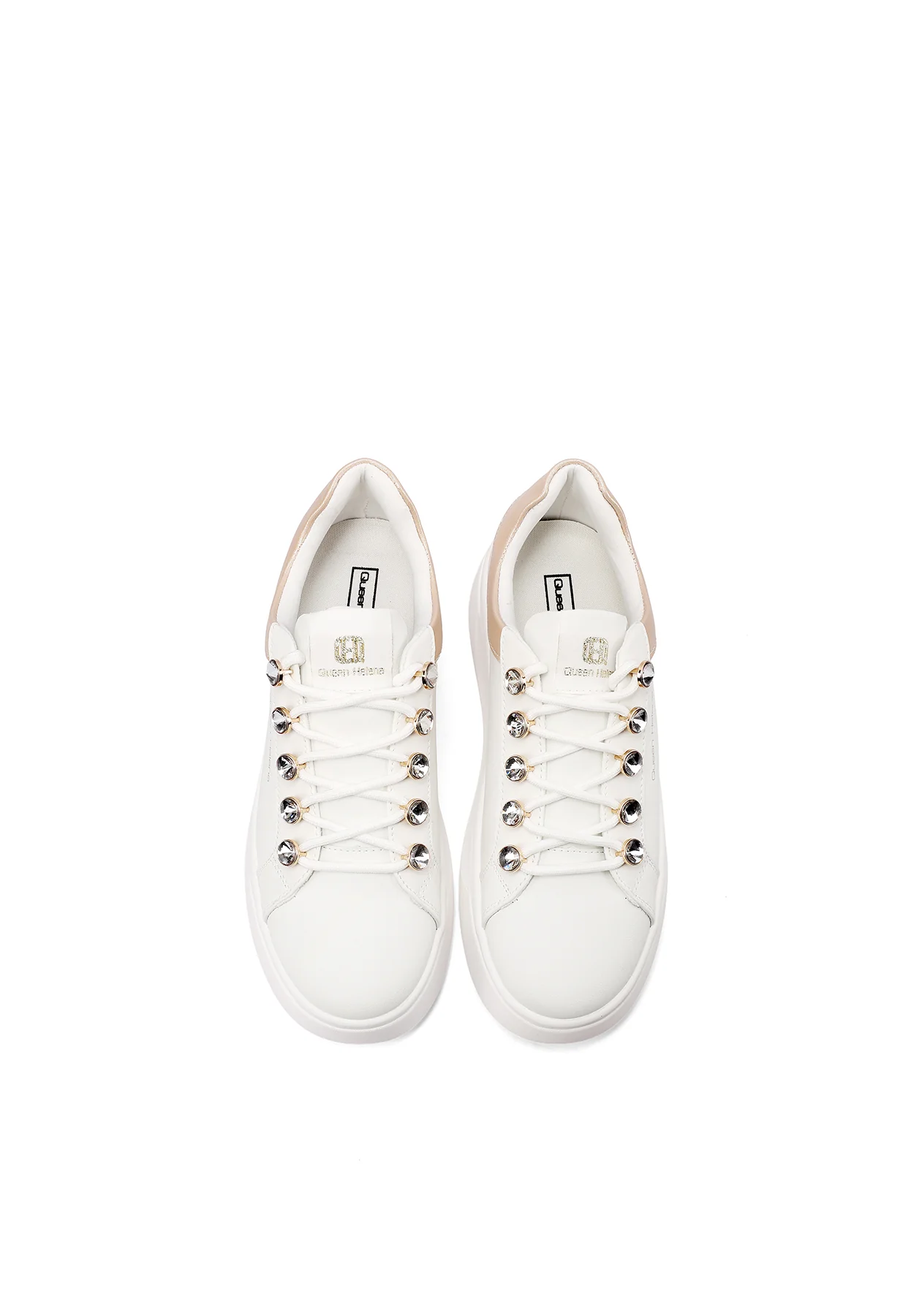 Sneakers platform con lacci gioiello X34-11 - Image 14