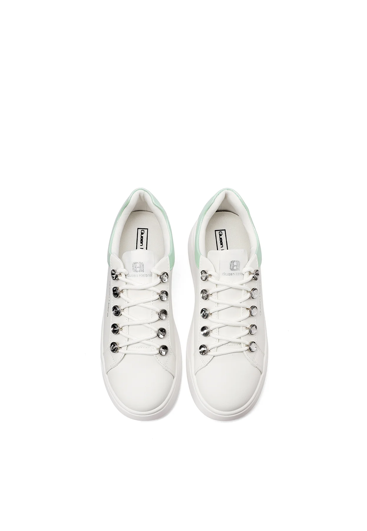 Sneakers platform con lacci gioiello X34-11 - Image 22