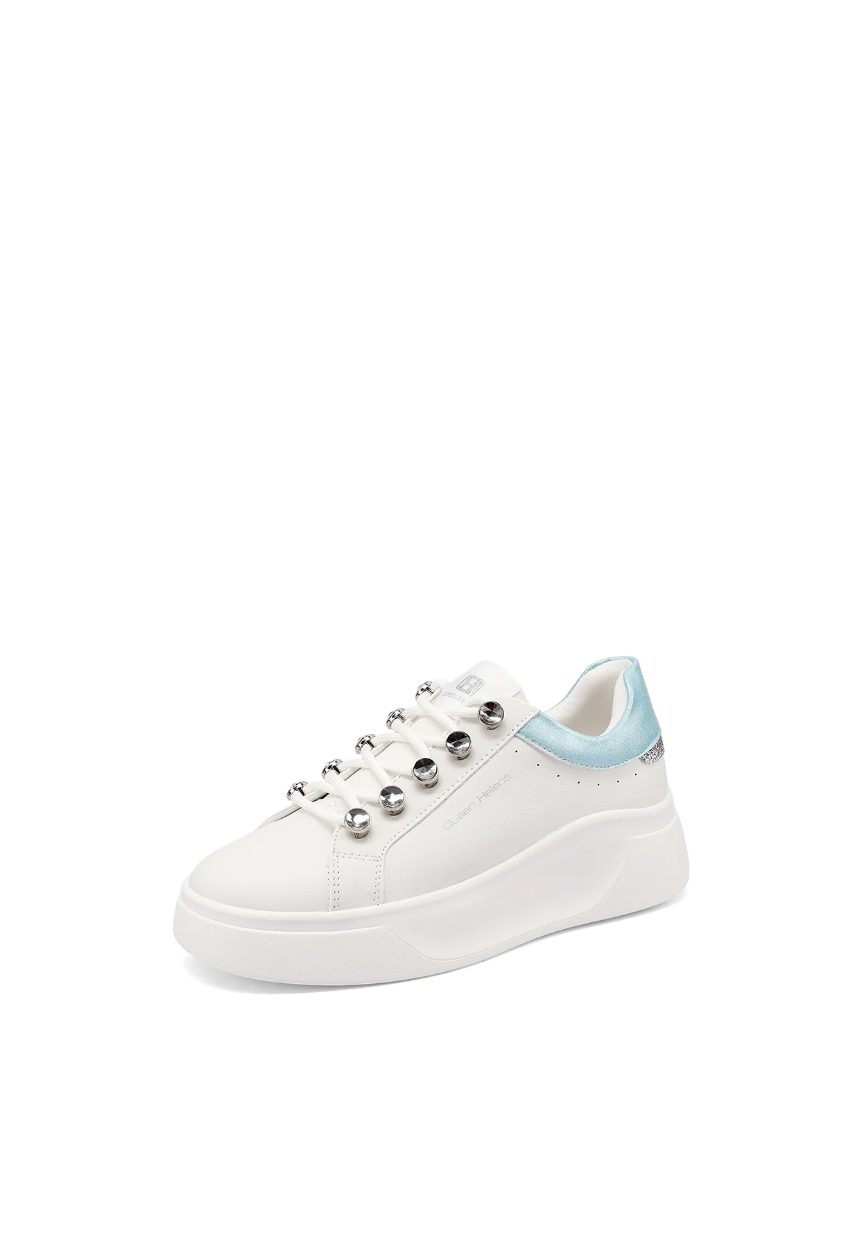 Sneakers platform con lacci gioiello X34-11 - Image 3
