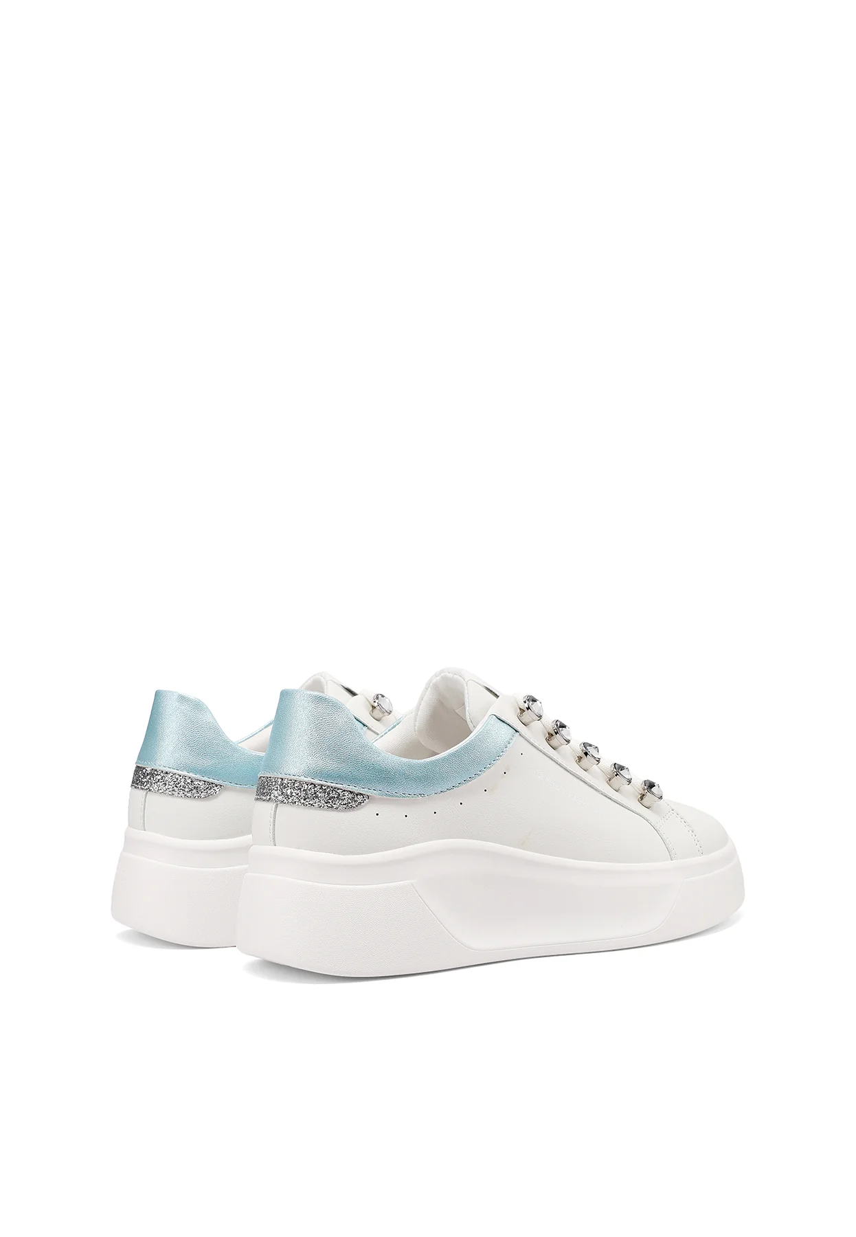 Sneakers platform con lacci gioiello X34-11 - Image 5
