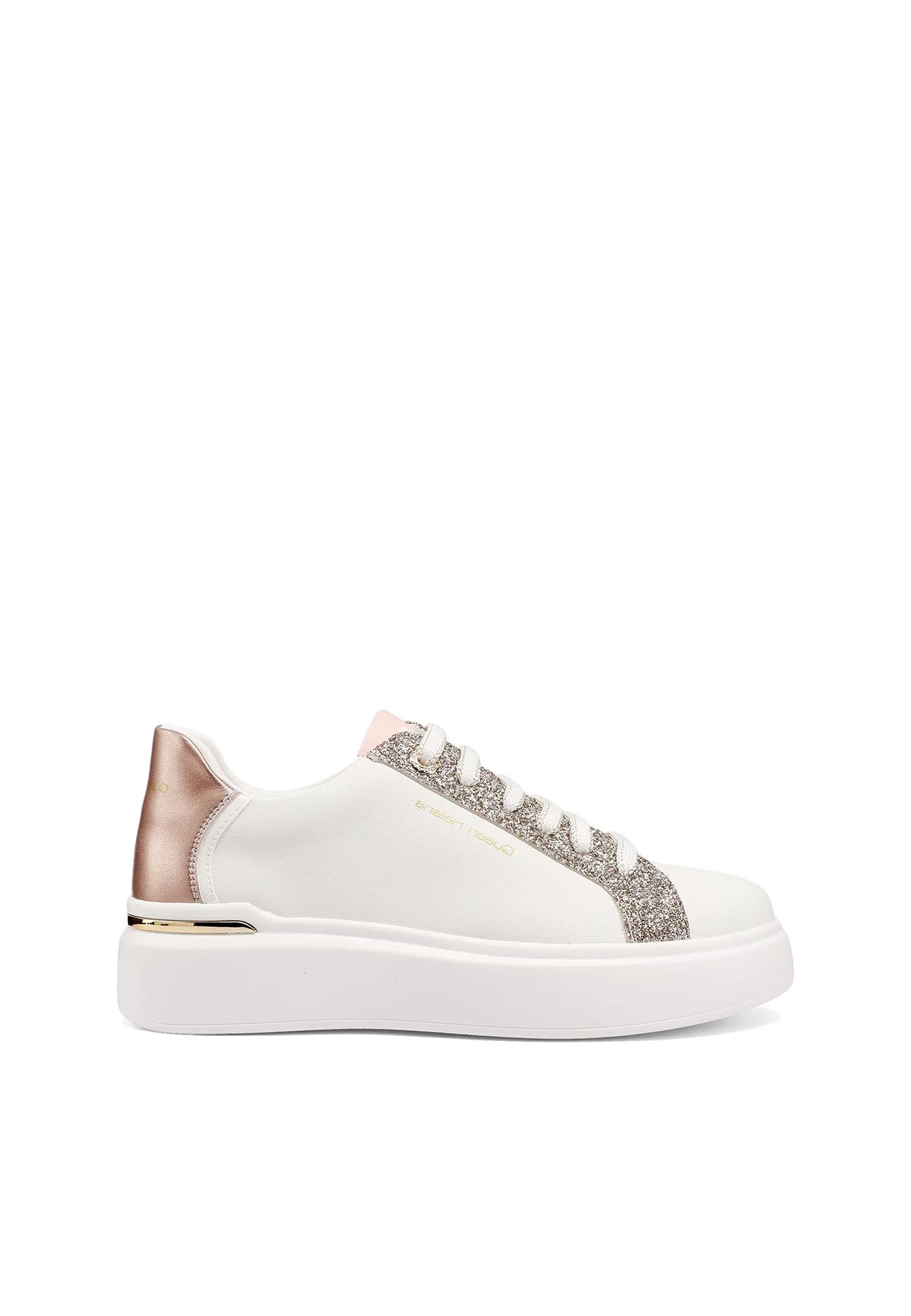 Sneakers platform con glitter e dettagli metallici X34-12 - Image 10