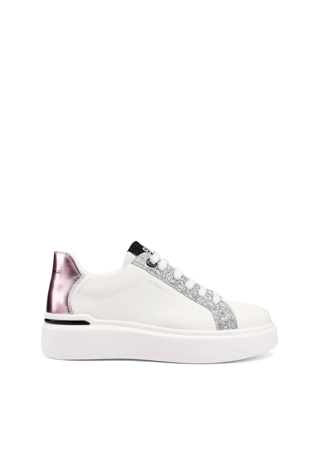 Sneakers platform con glitter e dettagli metallici X34-12 - Image 18