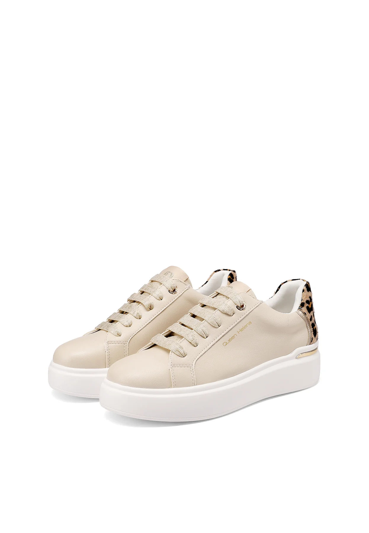 Sneakers platform con glitter e dettagli metallici X34-12 - Image 4