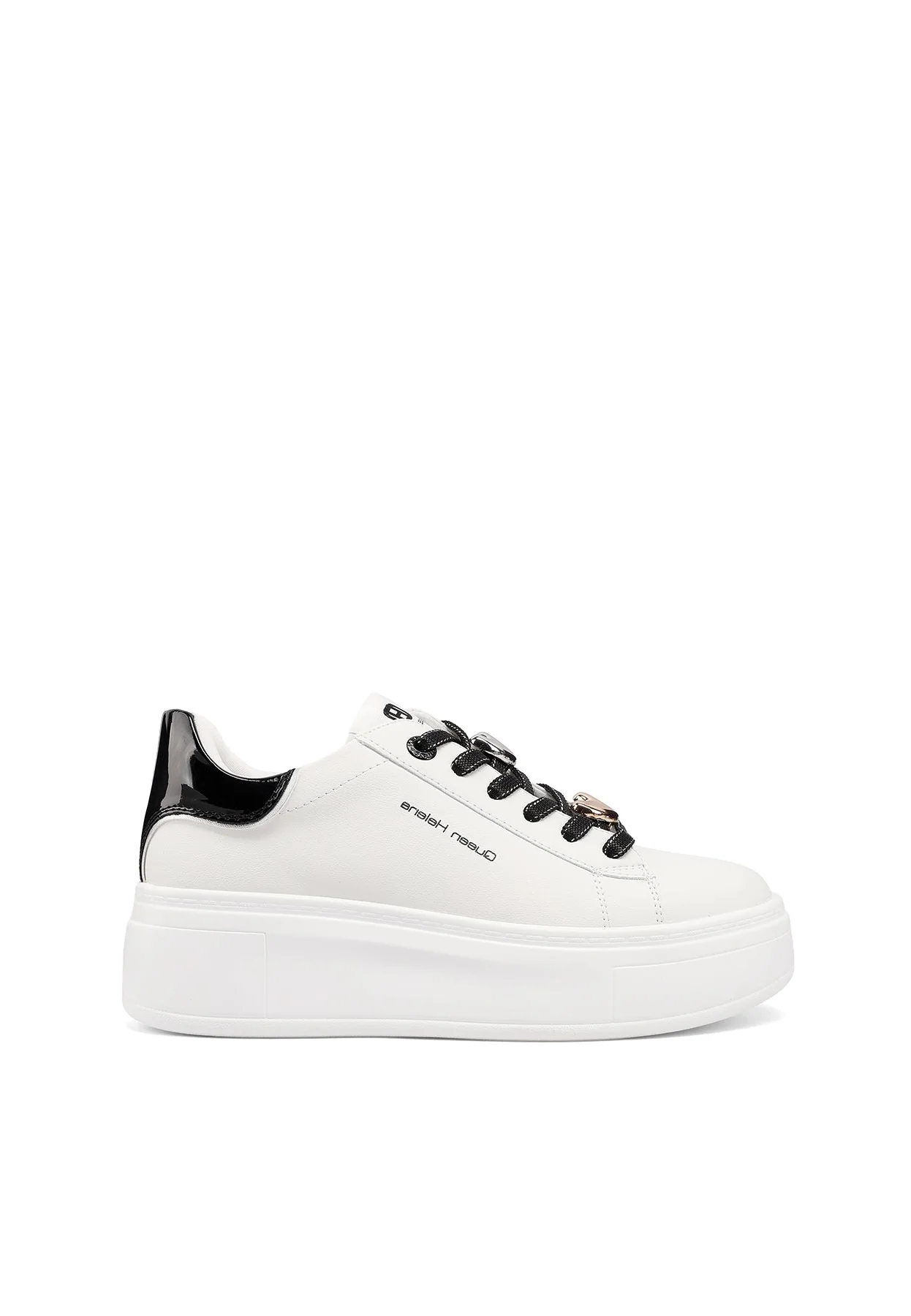 Sneakers platform con dettagli in vernice e lacci X34-14 - Image 2