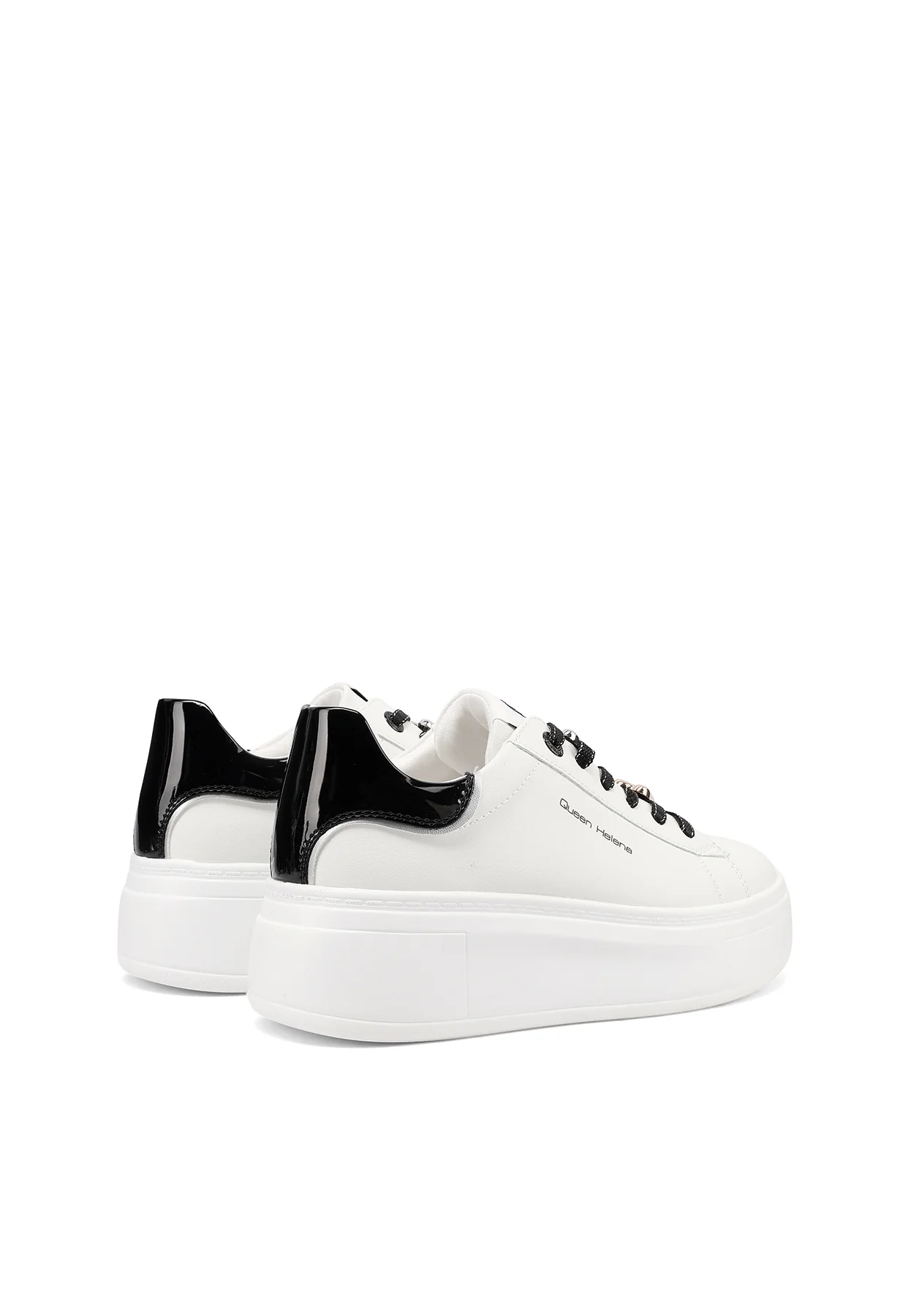 Sneakers platform con dettagli in vernice e lacci X34-14 - Image 5