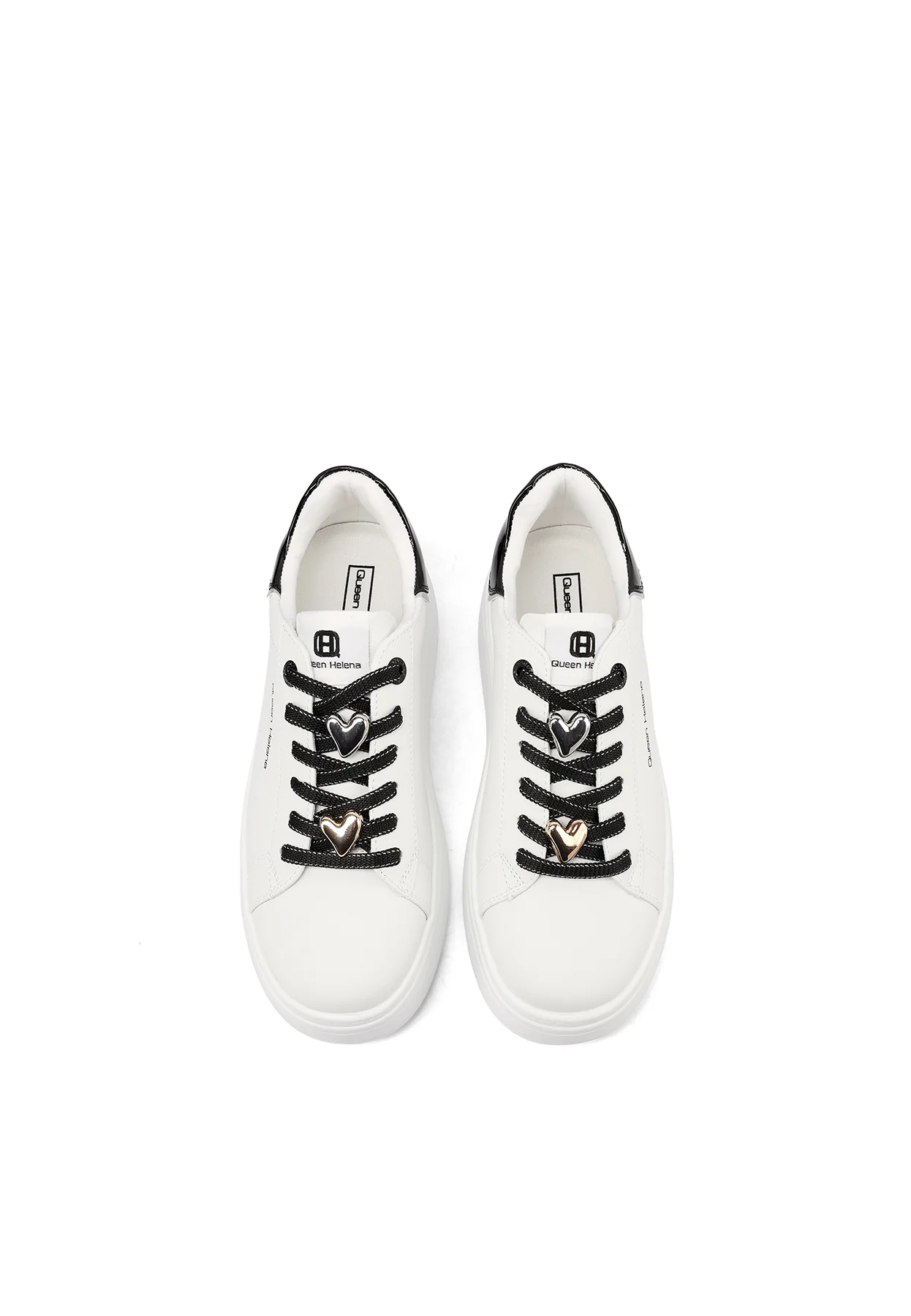 Sneakers platform con dettagli in vernice e lacci X34-14 - Image 6