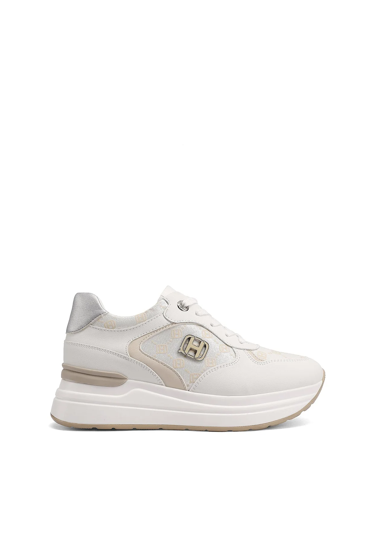 Sneakers donna con zeppa e design urbano X34-21 - Image 10