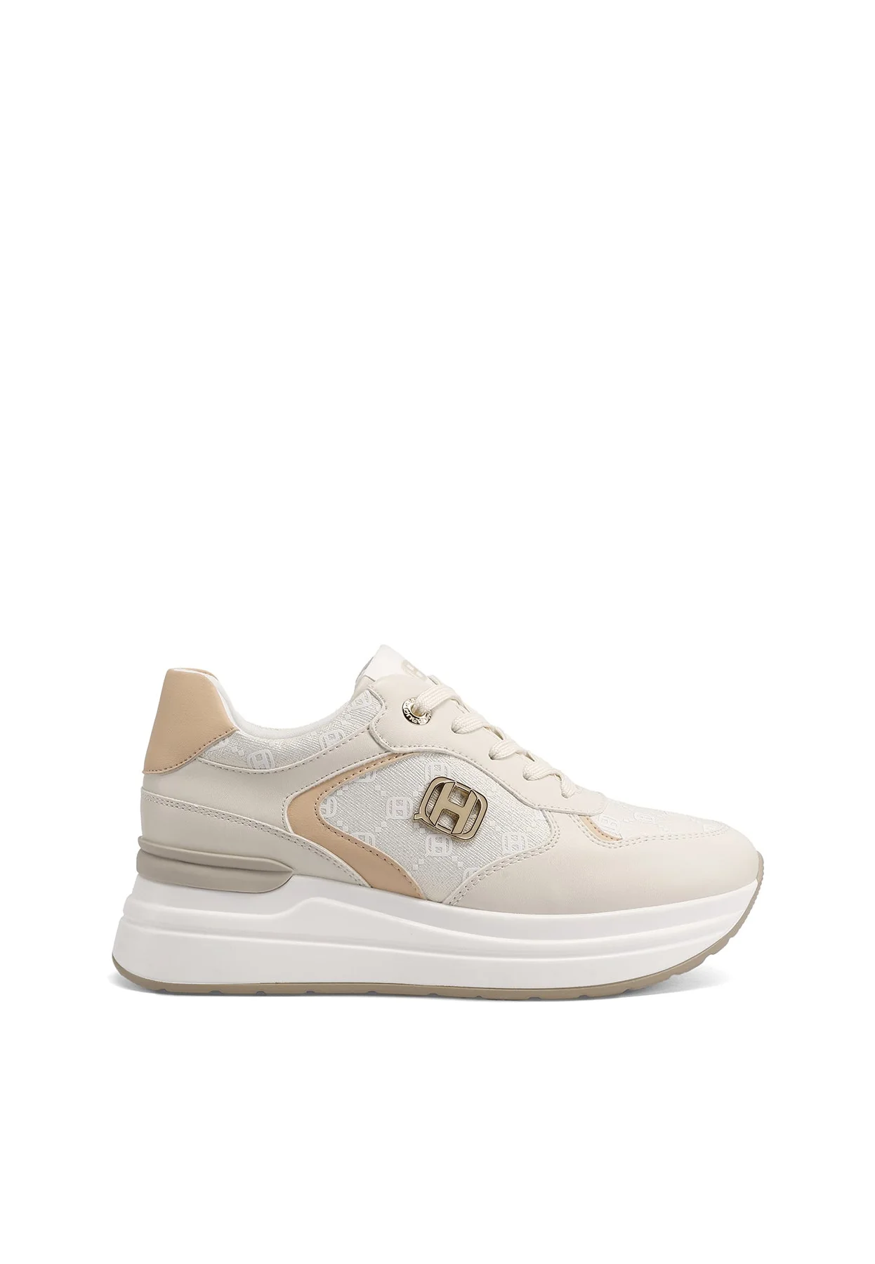 Sneakers donna con zeppa e design urbano X34-21 - Image 2