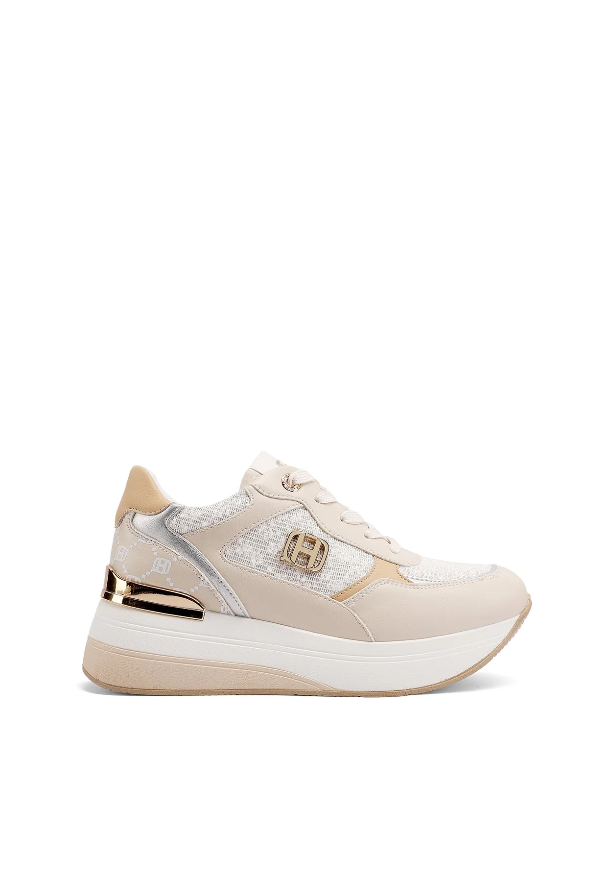 Sneakers donna con zeppa e dettagli moderni X34-23 - Image 10