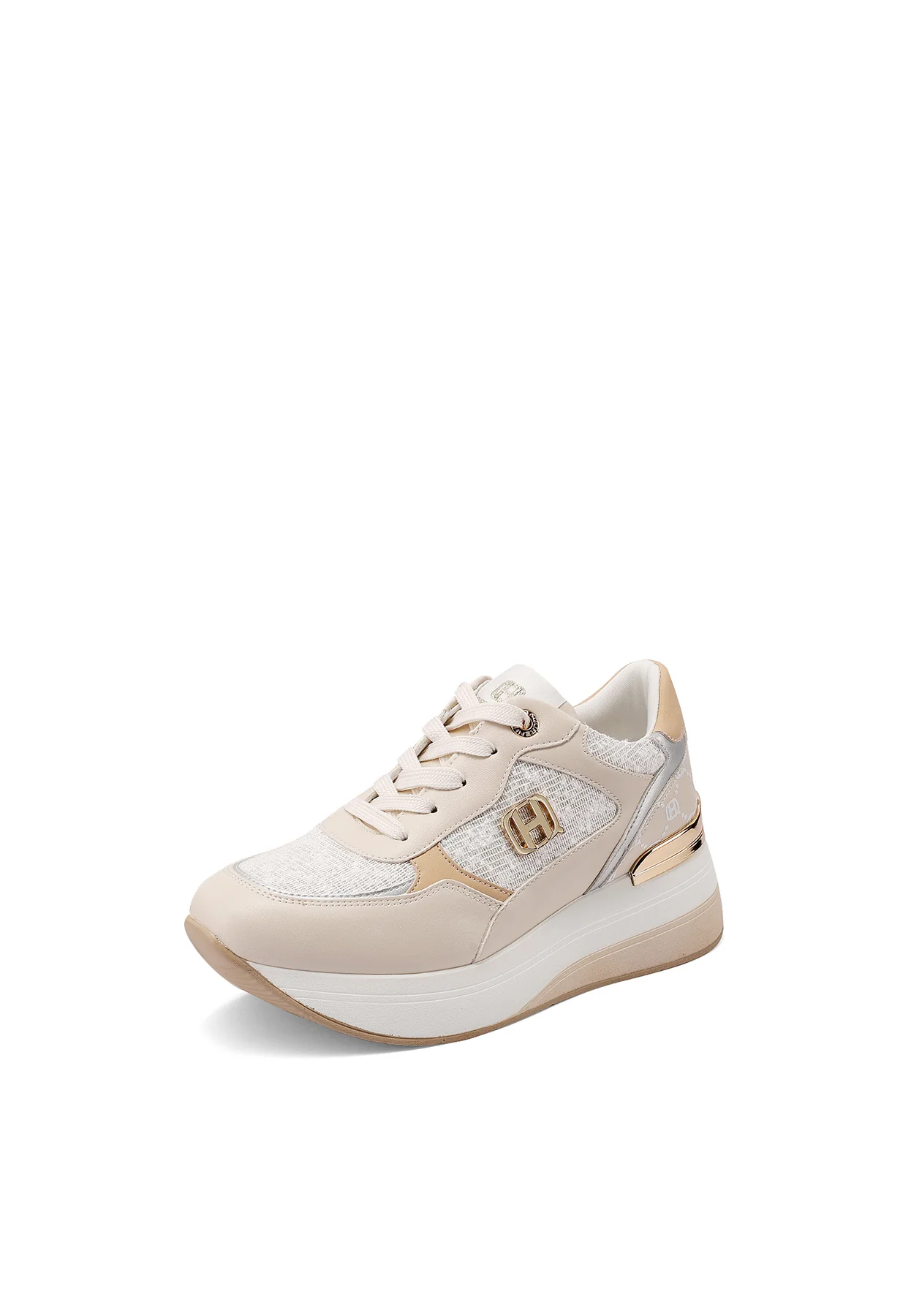 Sneakers donna con zeppa e dettagli moderni X34-23 - Image 12