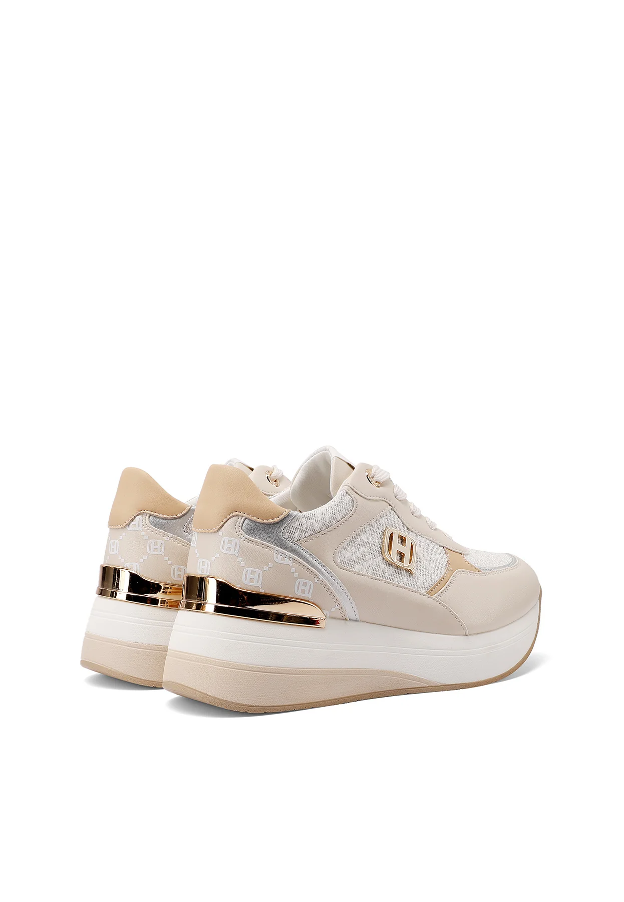 Sneakers donna con zeppa e dettagli moderni X34-23 - Image 13