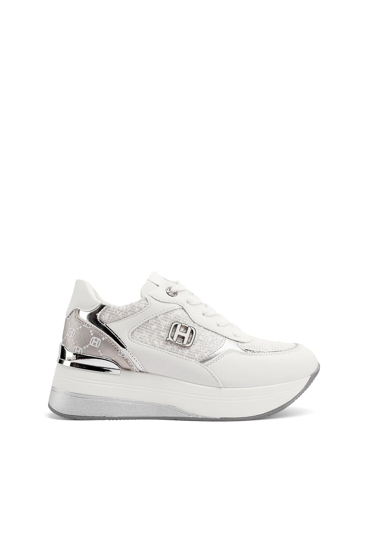 Sneakers donna con zeppa e dettagli moderni X34-23 - Image 2
