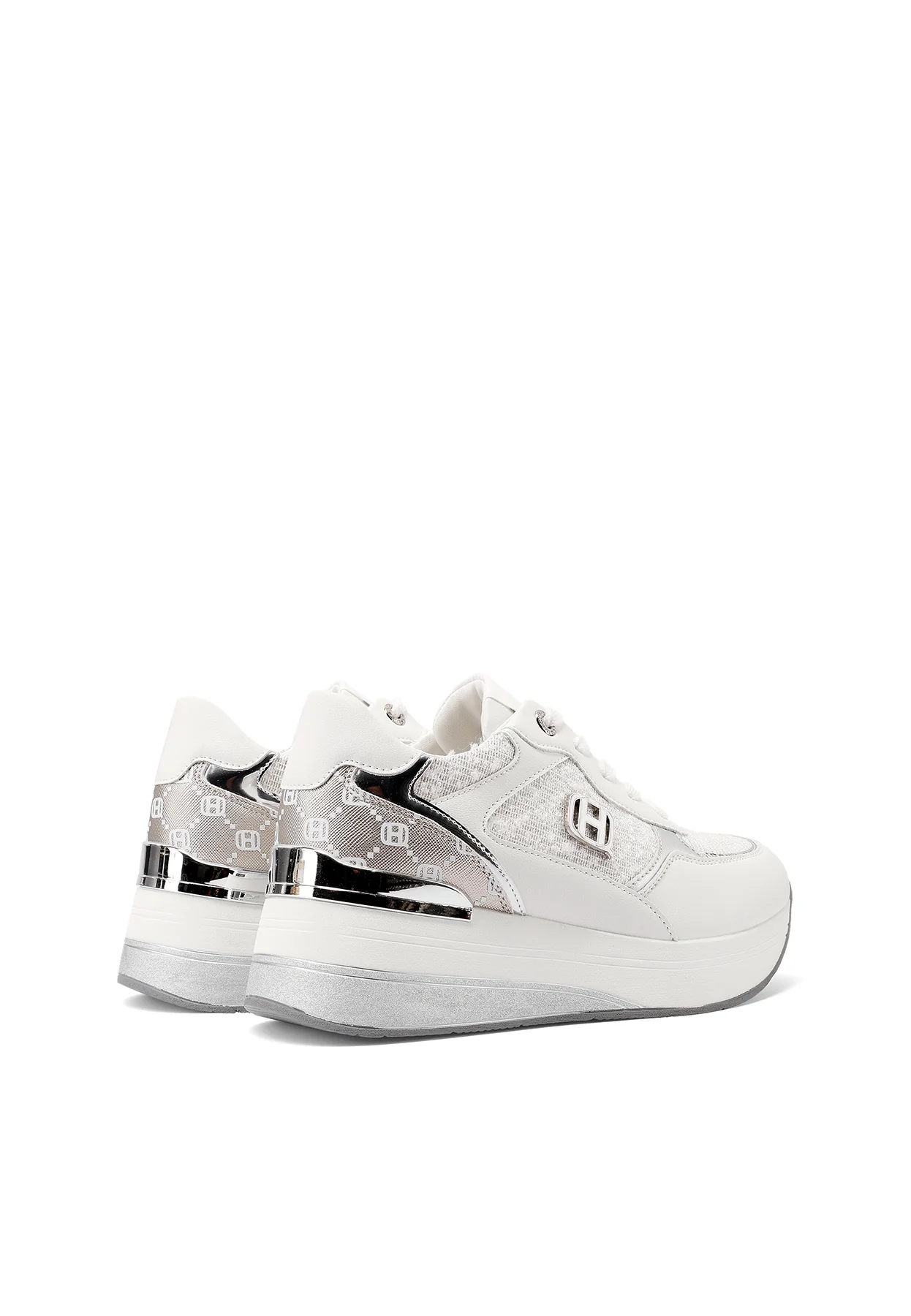 Sneakers donna con zeppa e dettagli moderni X34-23 - Image 5