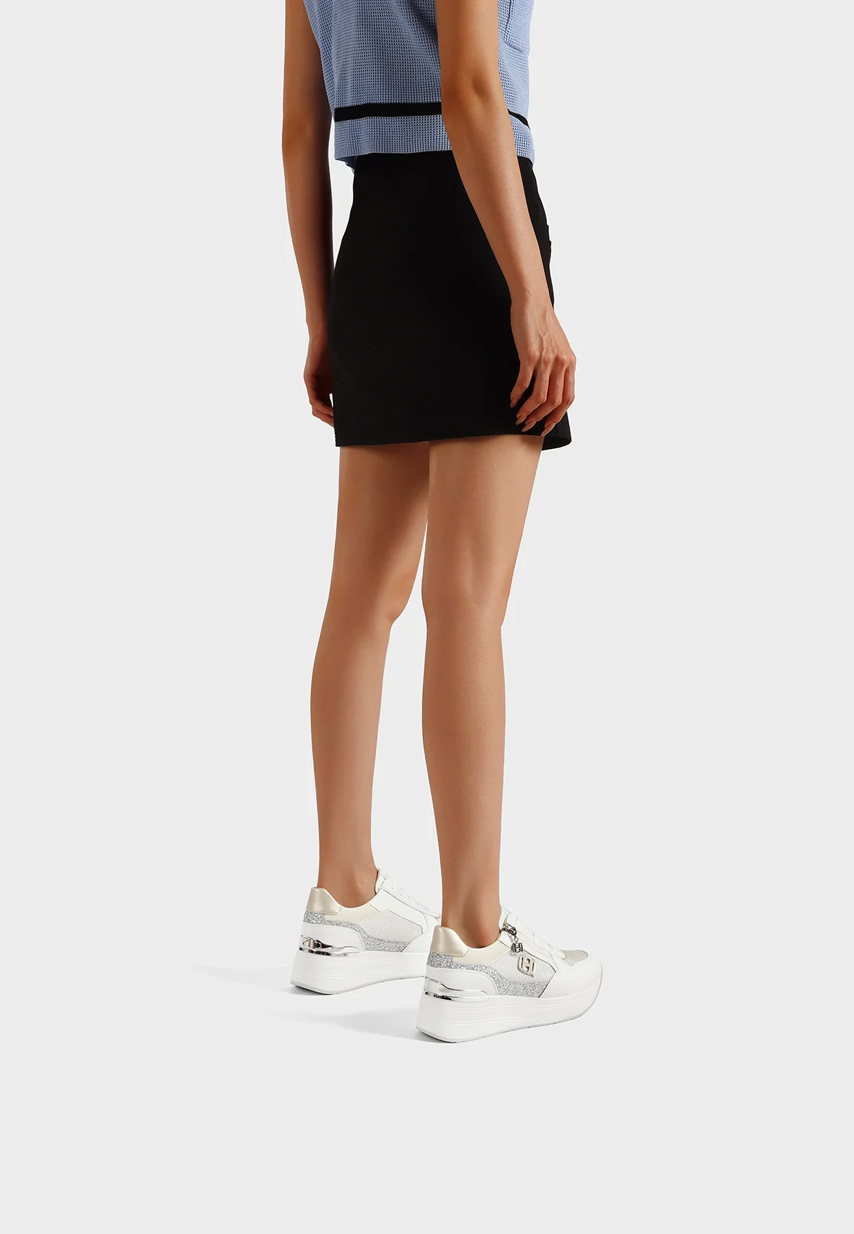 Sneakers platform con zip laterale e logo X34-24 - Image 16