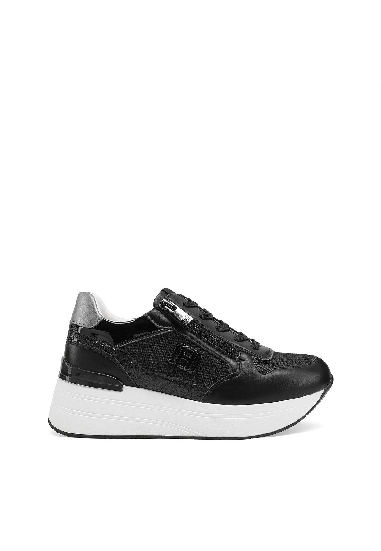 Sneakers platform con zip laterale e logo X34-24 - Image 18