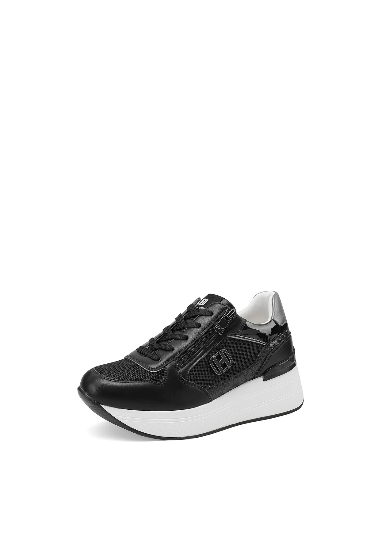 Sneakers platform con zip laterale e logo X34-24 - Image 19